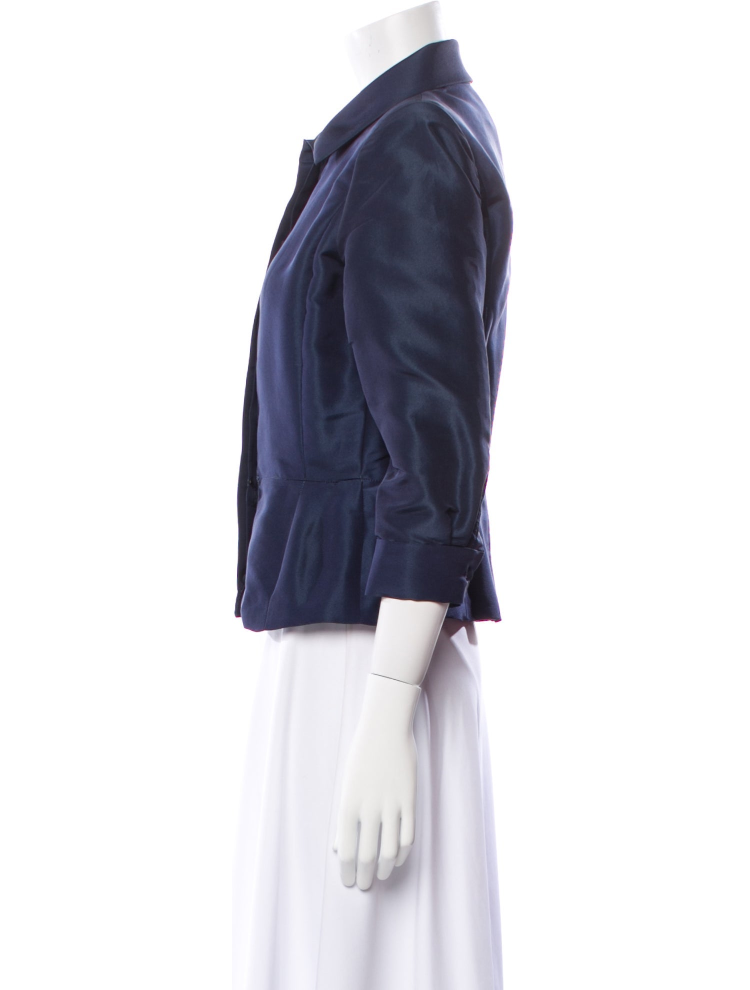 Oscar de la Renta Silk Blazer