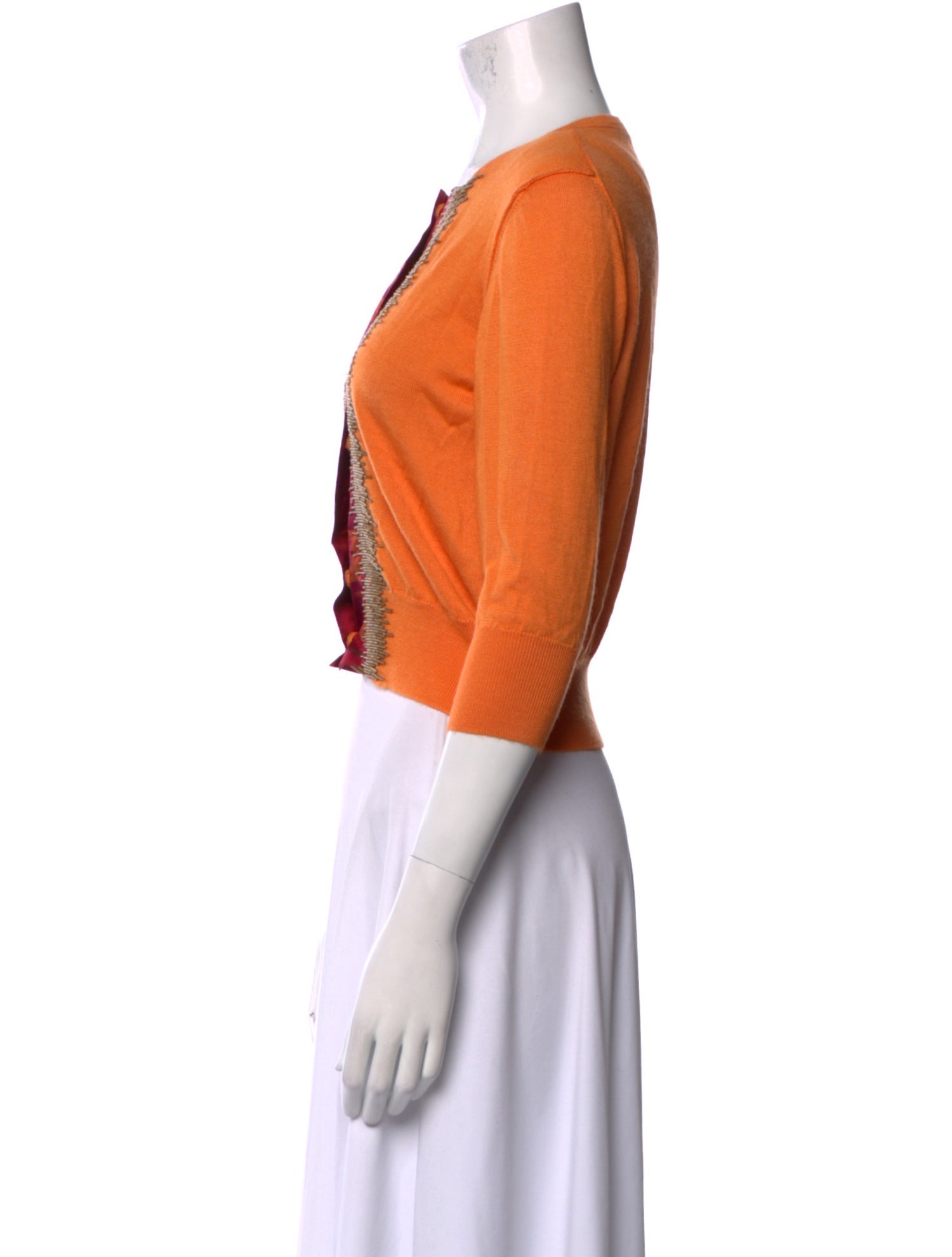 Oscar de la Renta Cashmere Striped Sweater