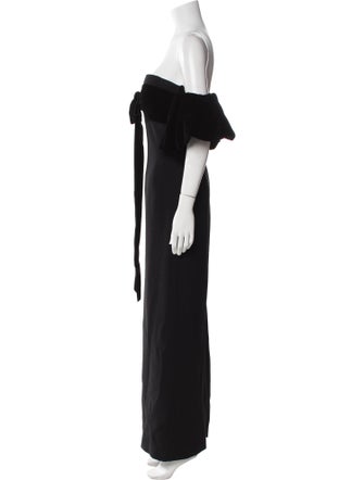 Oscar de la Renta Virgin Wool Long Dress