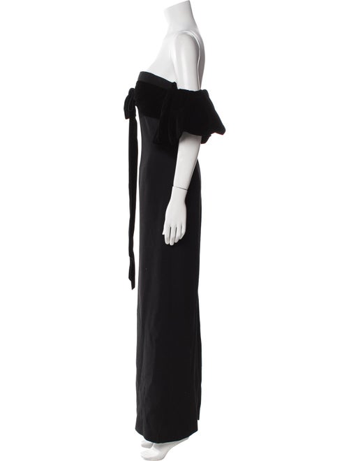 Oscar de la Renta Virgin Wool Long Dress