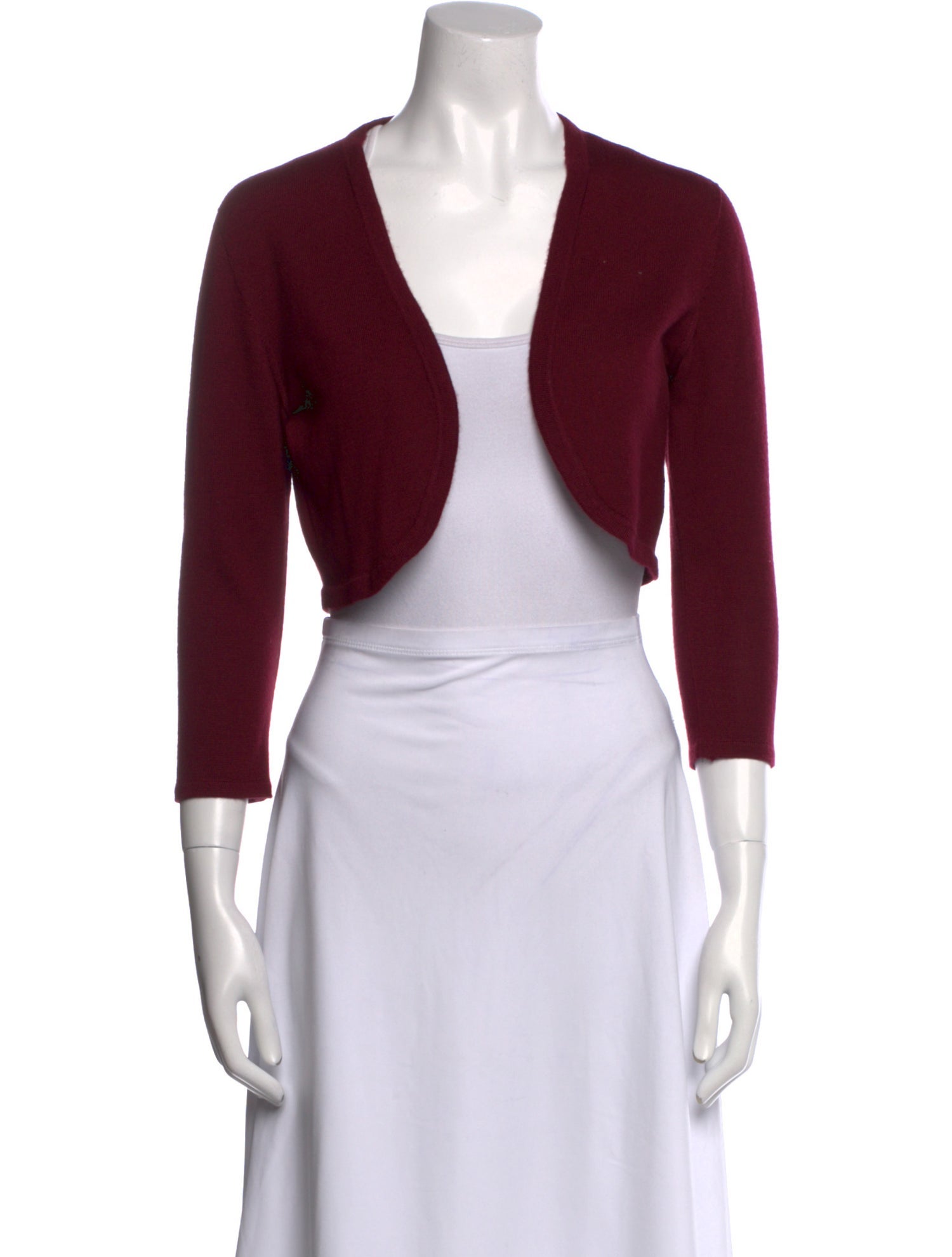 Oscar de la Renta Cashmere Open Front Sweater