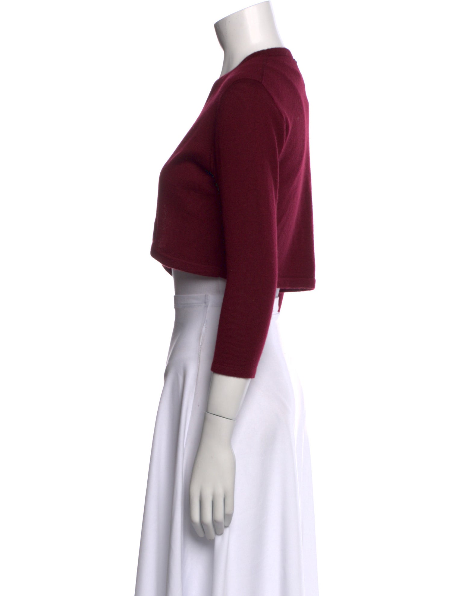 Oscar de la Renta Cashmere Open Front Sweater