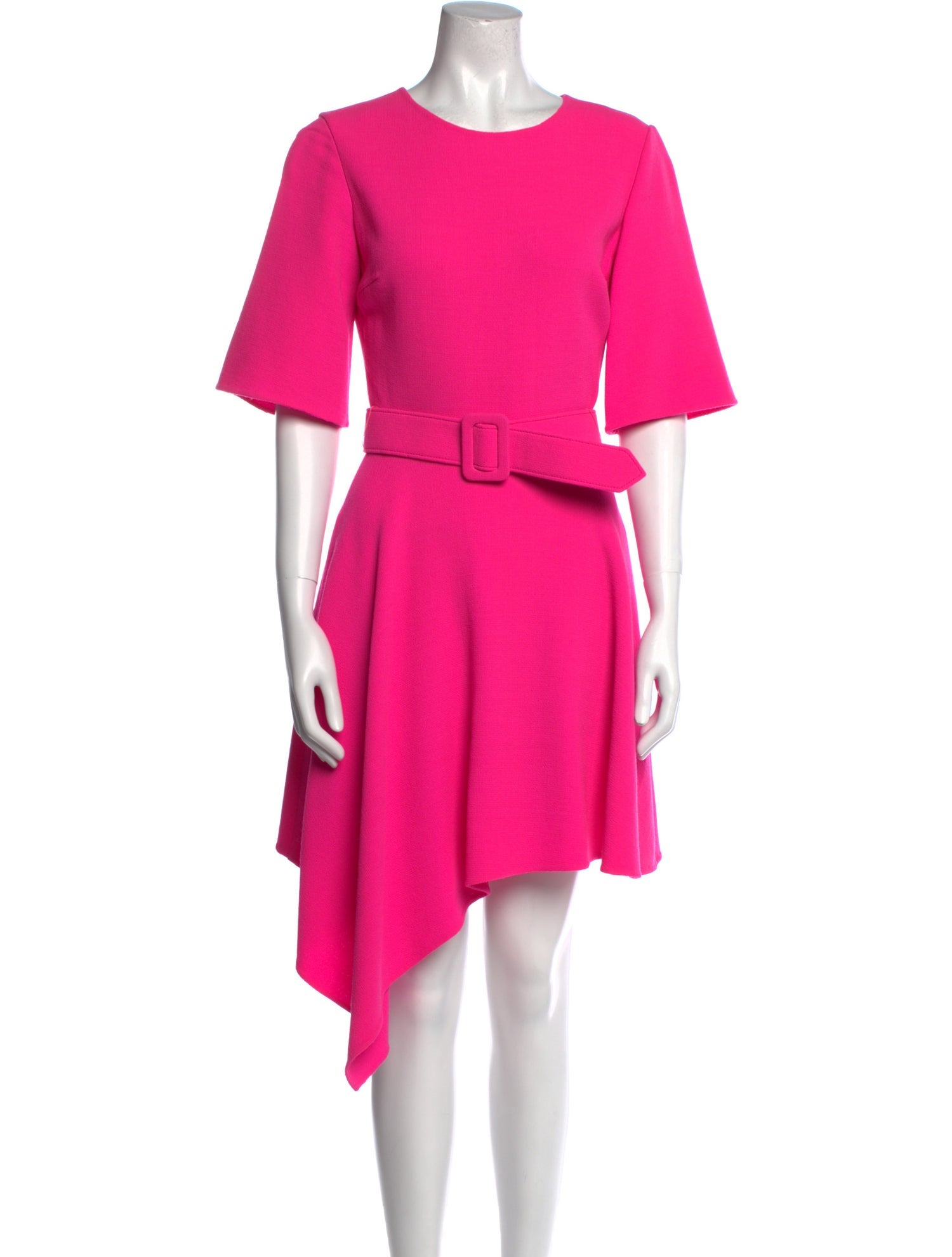 Oscar de la Renta Virgin Wool Midi Length Dress