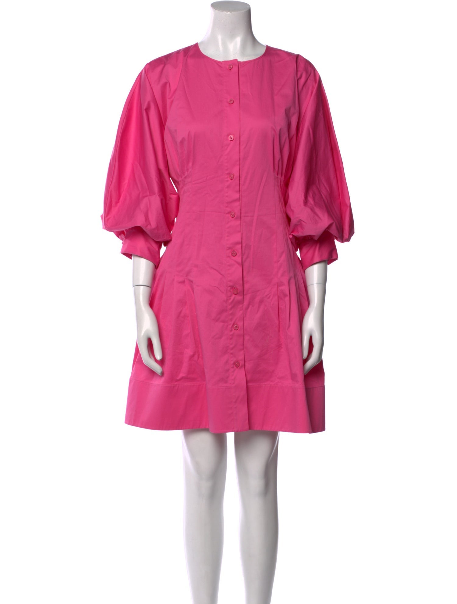 Oscar de la Renta Crew Neck Mini Dress