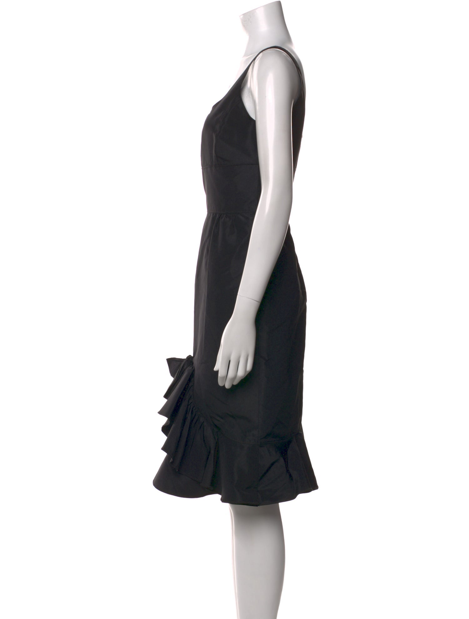 Oscar de la Renta Silk Knee-Length Dress