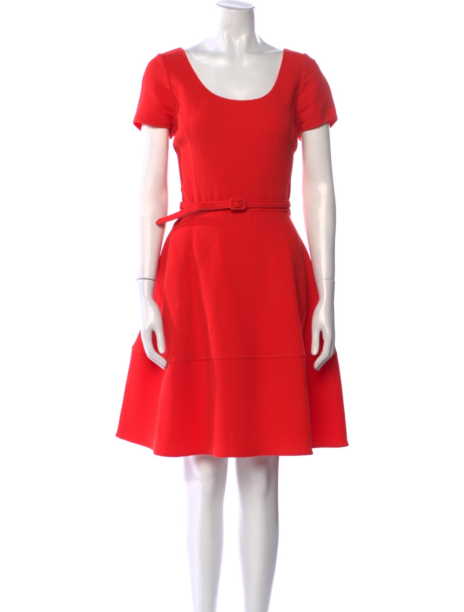 Oscar de la Renta Scoop Neck Knee-Length Dress