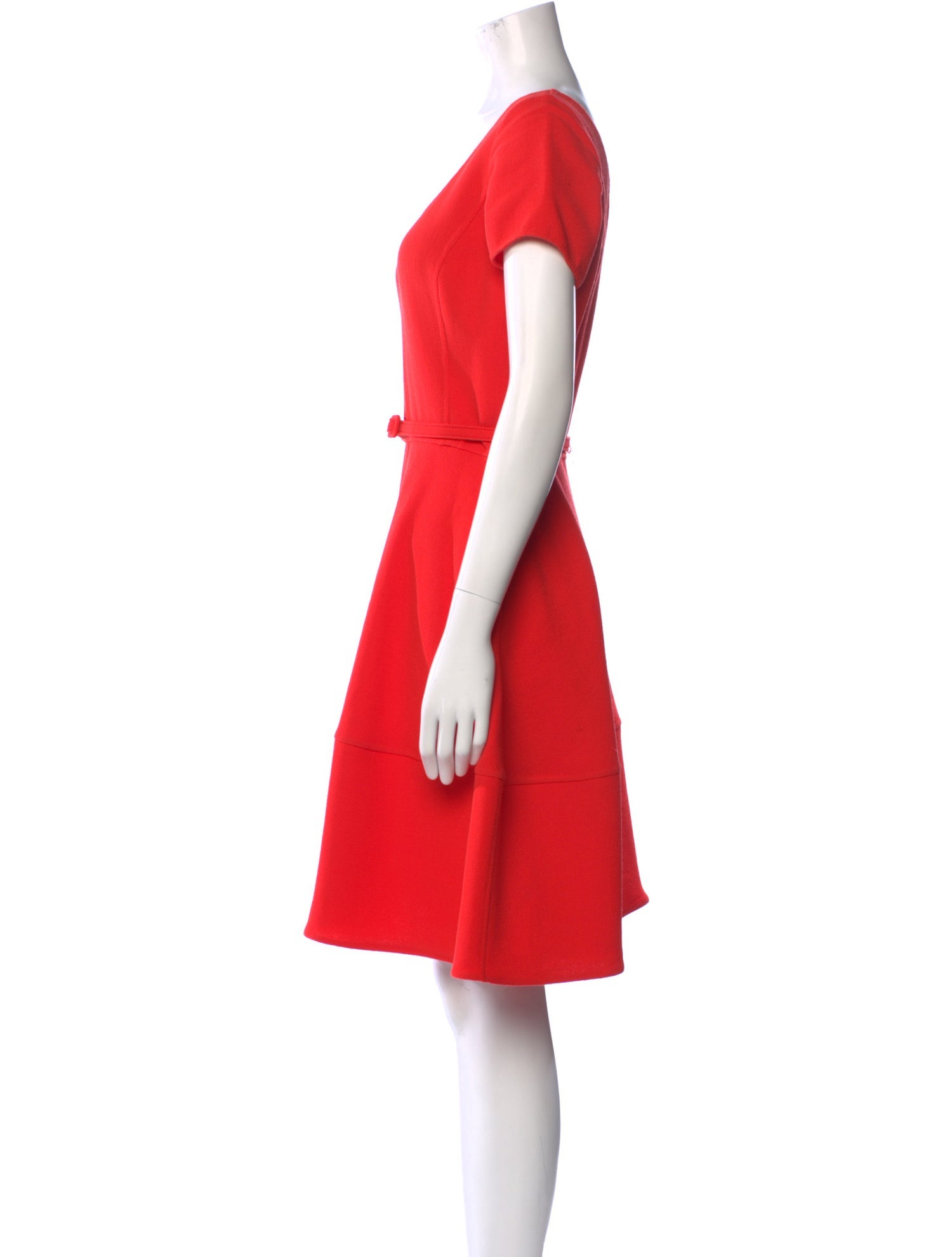 Oscar de la Renta Scoop Neck Knee-Length Dress