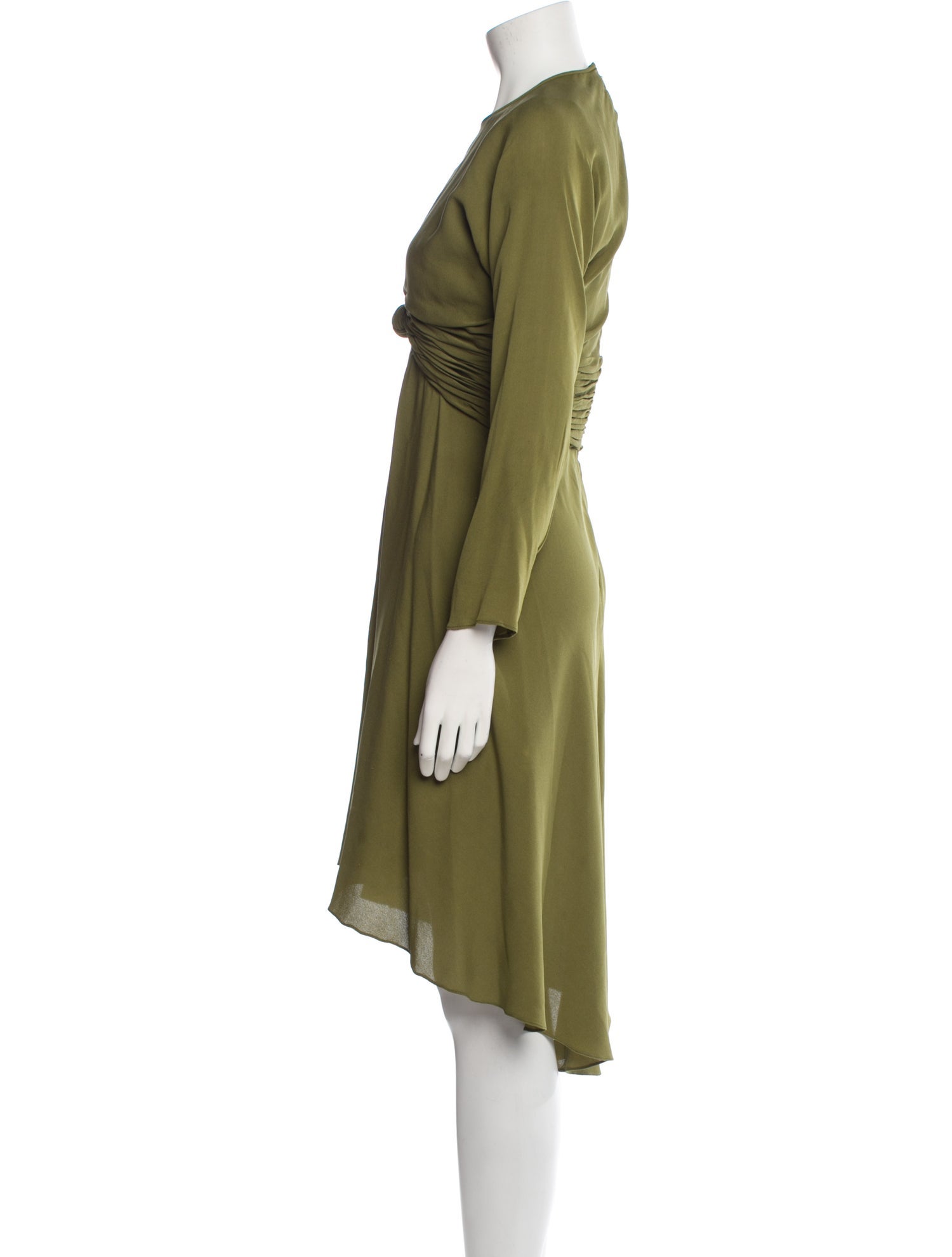 Oscar de la Renta Crew Neck Midi Length Dress