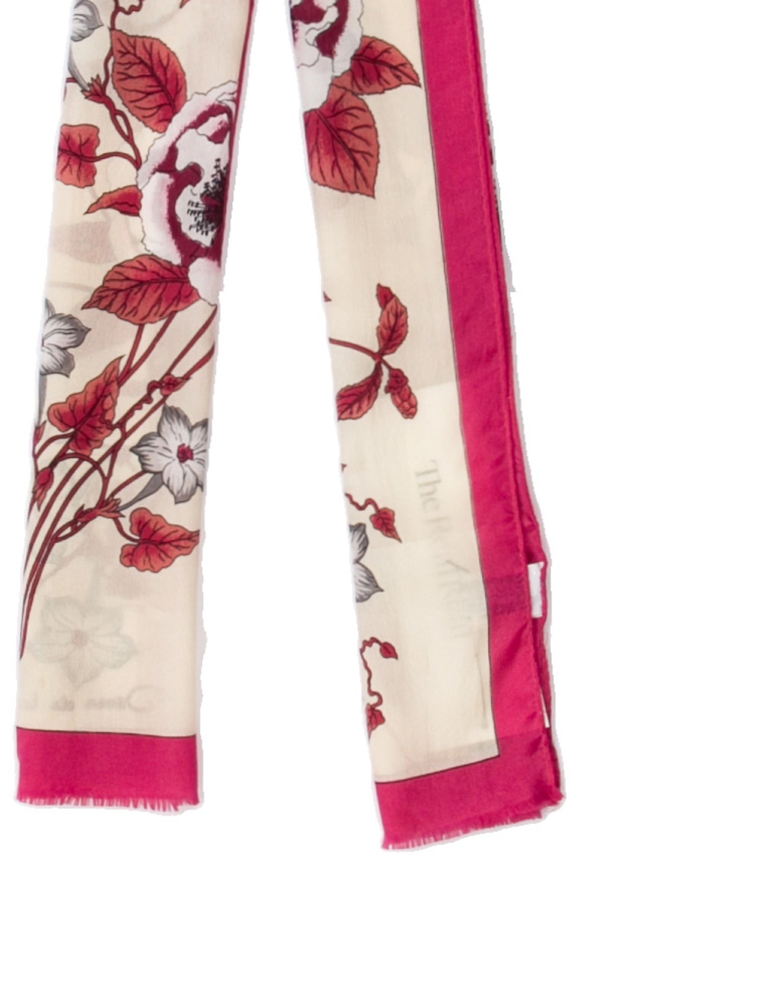 Oscar de la Renta Silk Floral Print Scarf