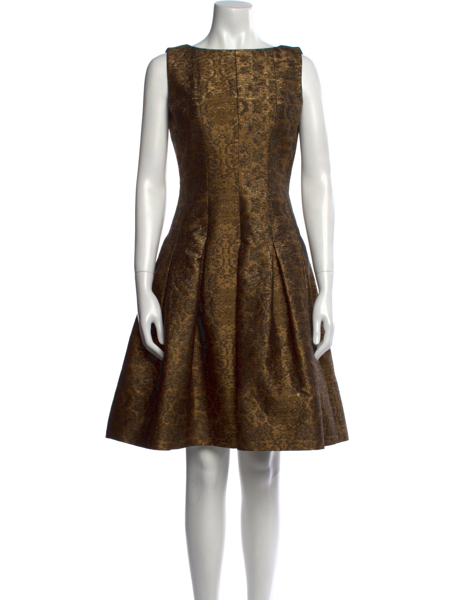 Oscar de la Renta Patterned Knee-Length Dress