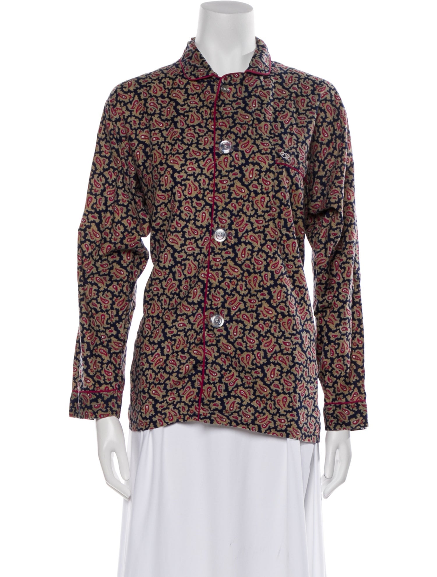 Oscar de la Renta Paisley Print Jacket