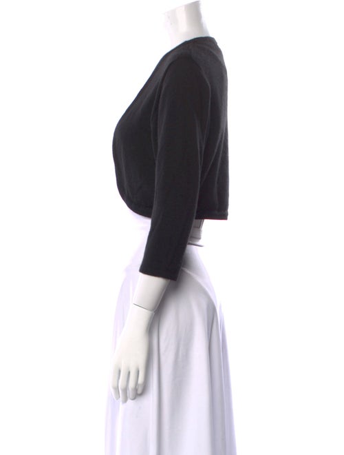 Oscar de la Renta Cashmere Open Front Sweater