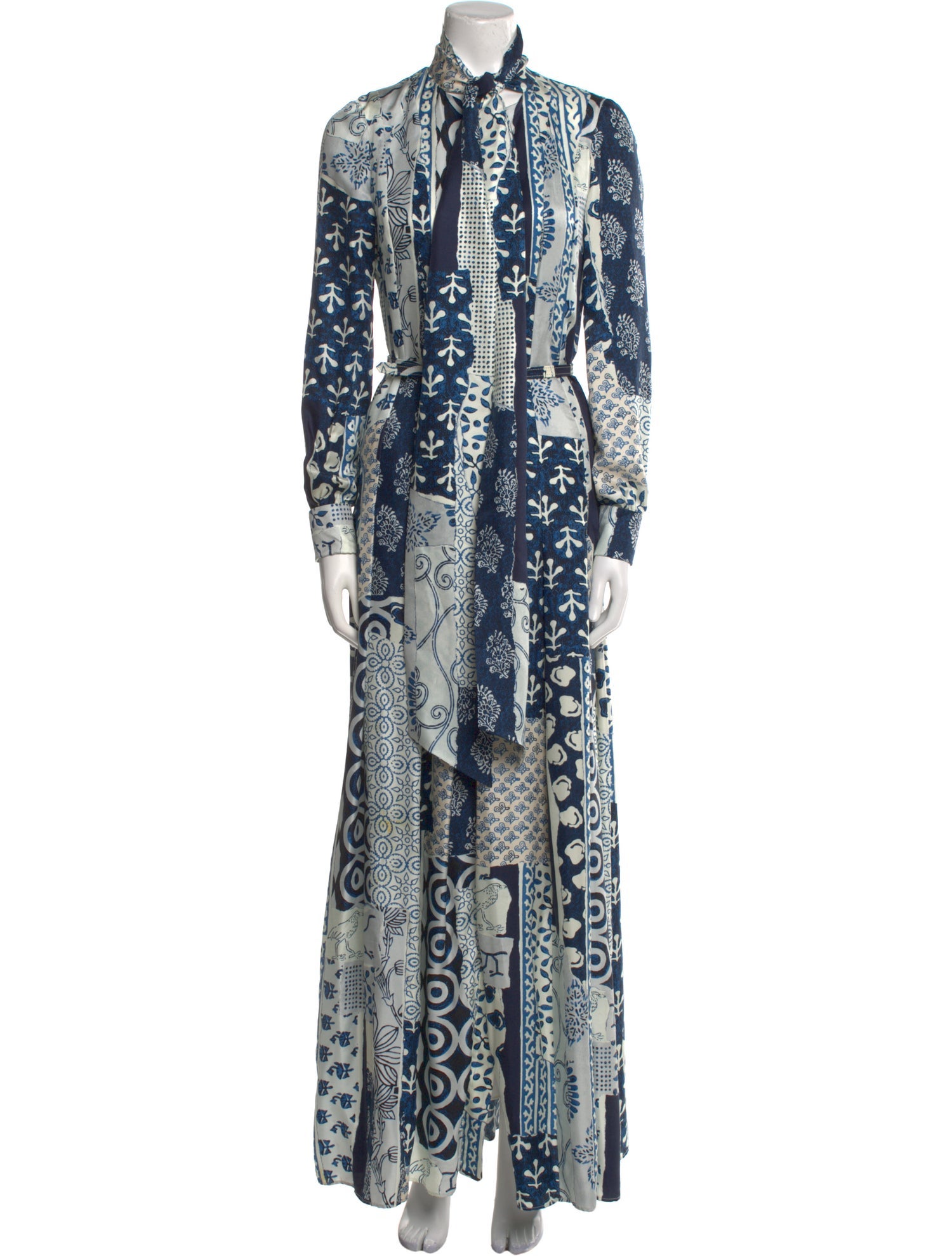 Oscar de la Renta Silk Long Dress