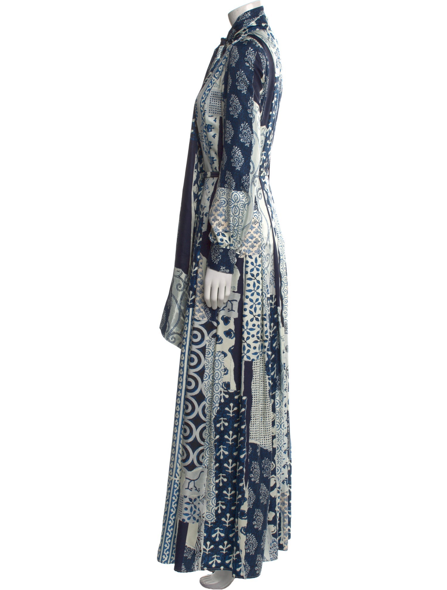 Oscar de la Renta Silk Long Dress
