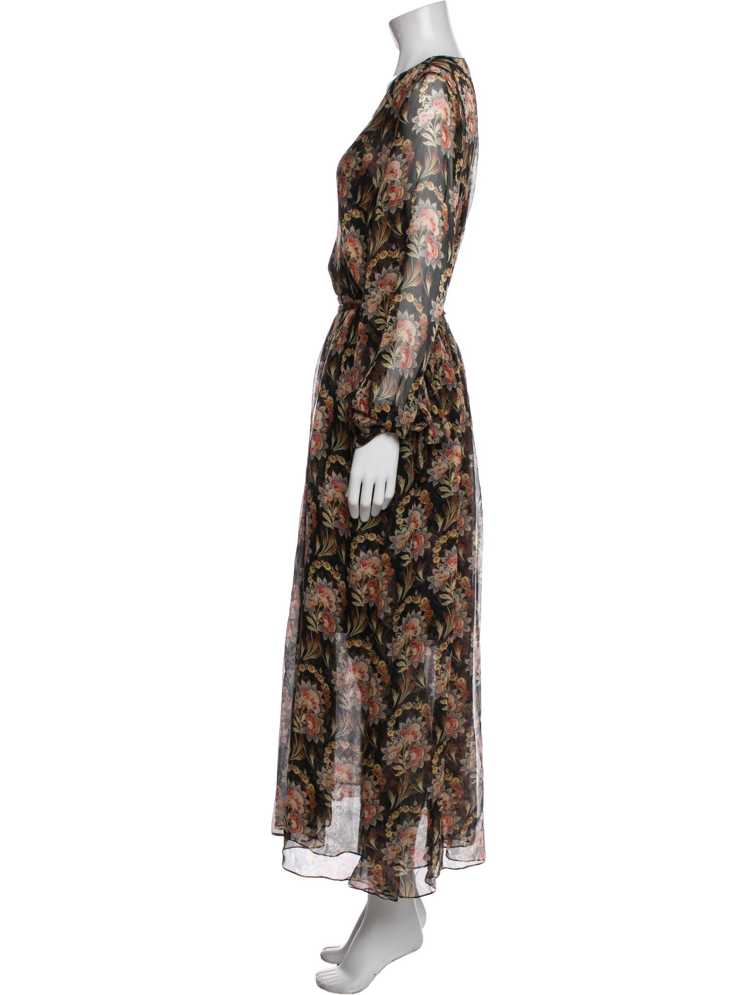 Oscar de la Renta Silk Long Dress