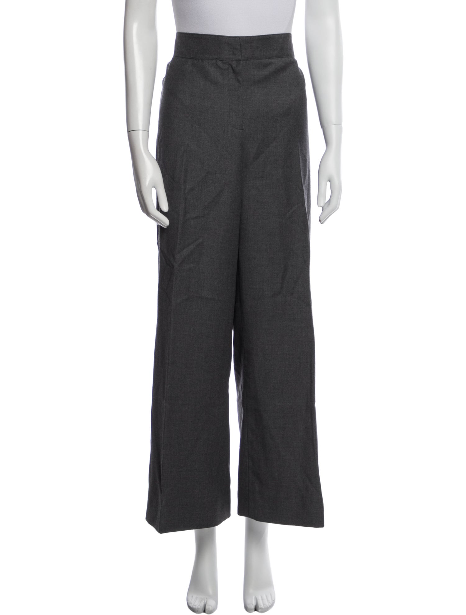 Oscar de la Renta Wool Wide Leg Pants