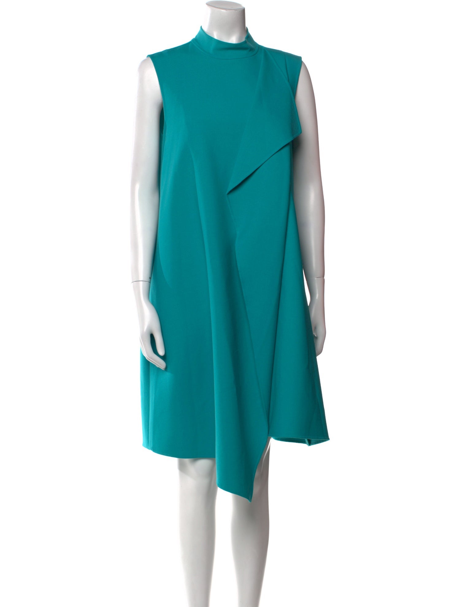 Oscar de la Renta Virgin Wool Midi Length Dress