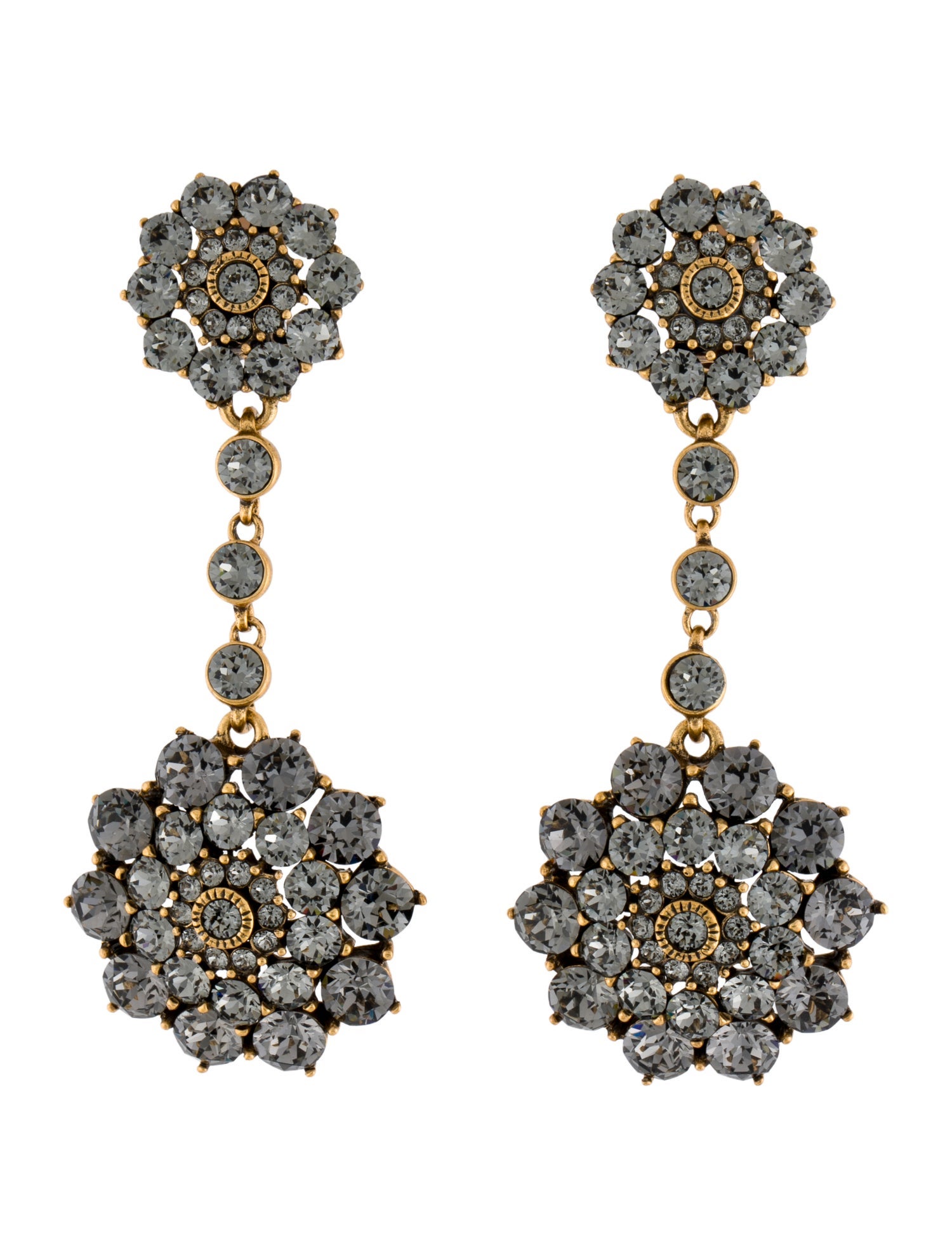 Oscar de la Renta Crystal 'I See Stars' Drop Earrings