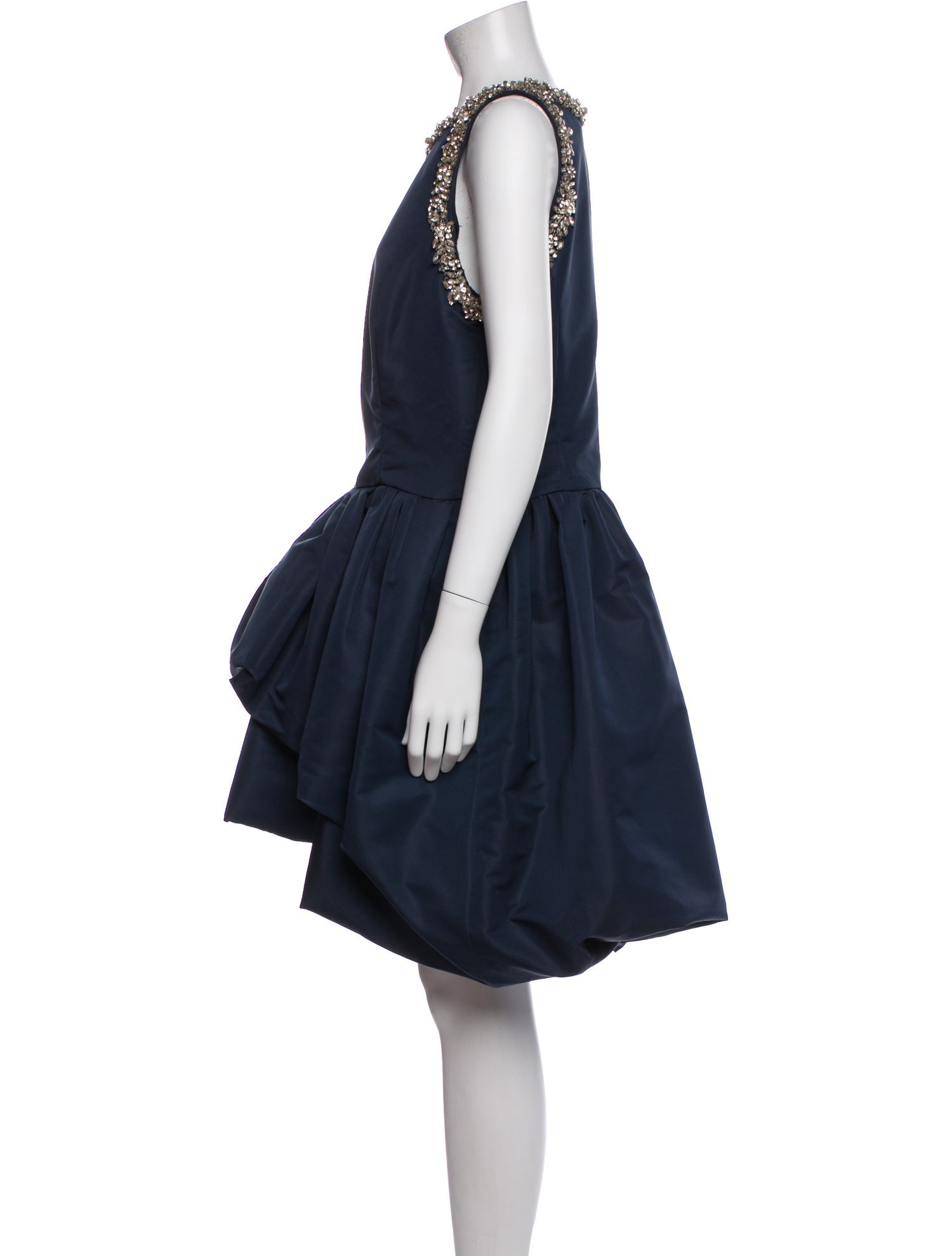 Oscar de la Renta Scoop Neck Mini Dress