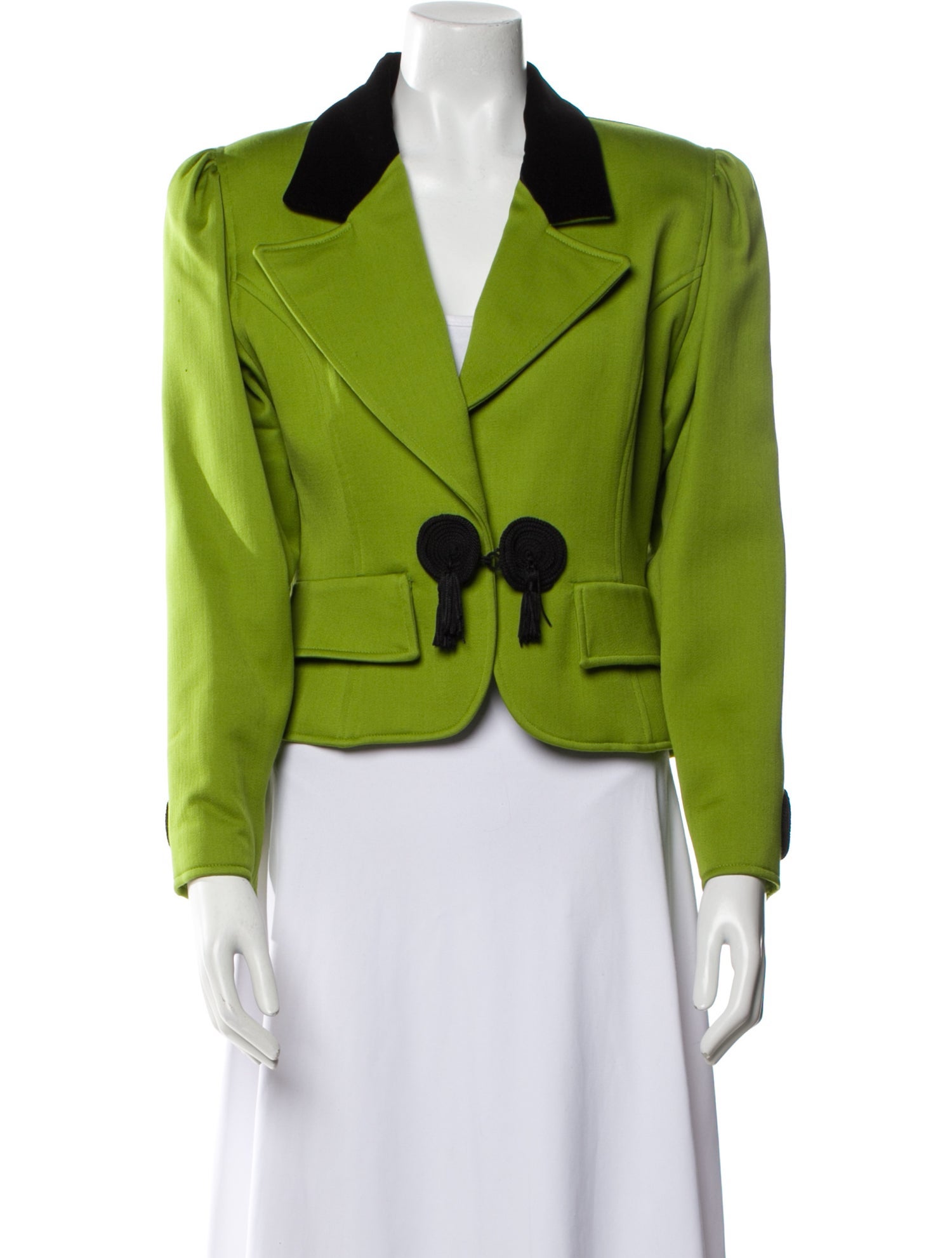 Oscar de la Renta Colorblock Pattern Blazer