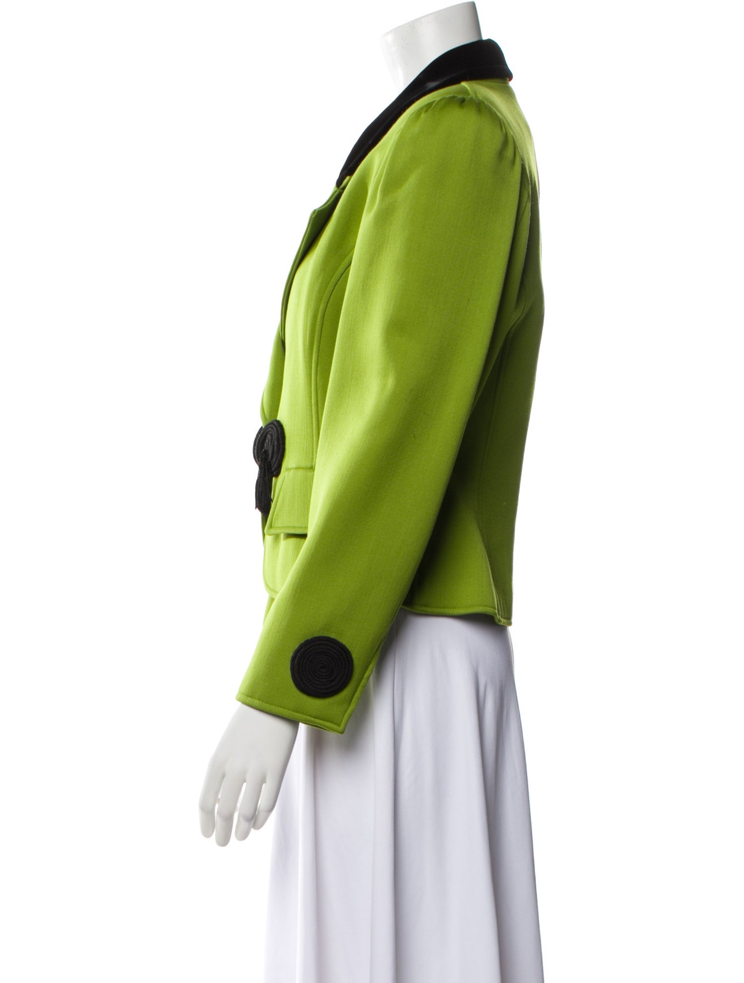 Oscar de la Renta Colorblock Pattern Blazer