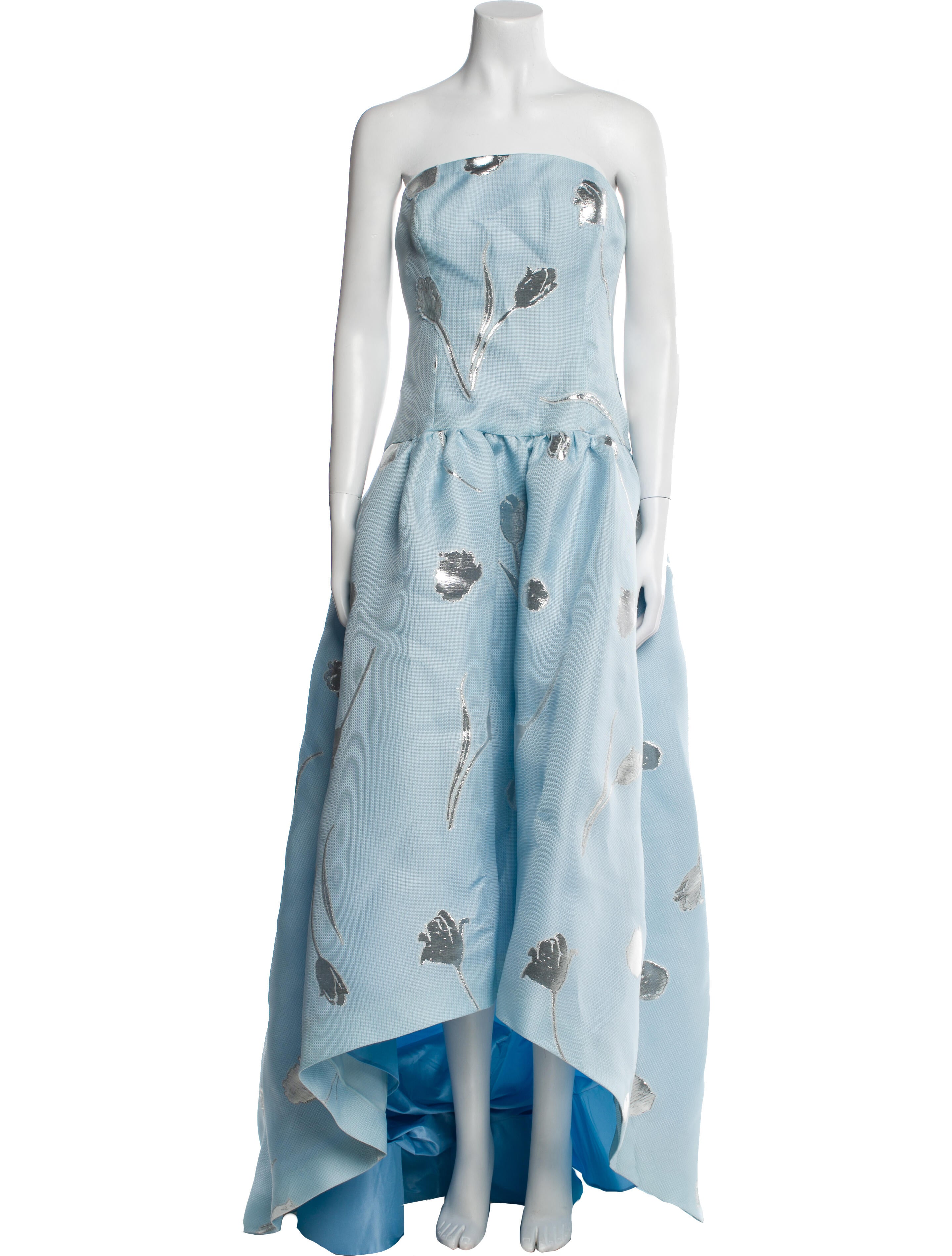 Oscar de la Renta Silk Long Dress