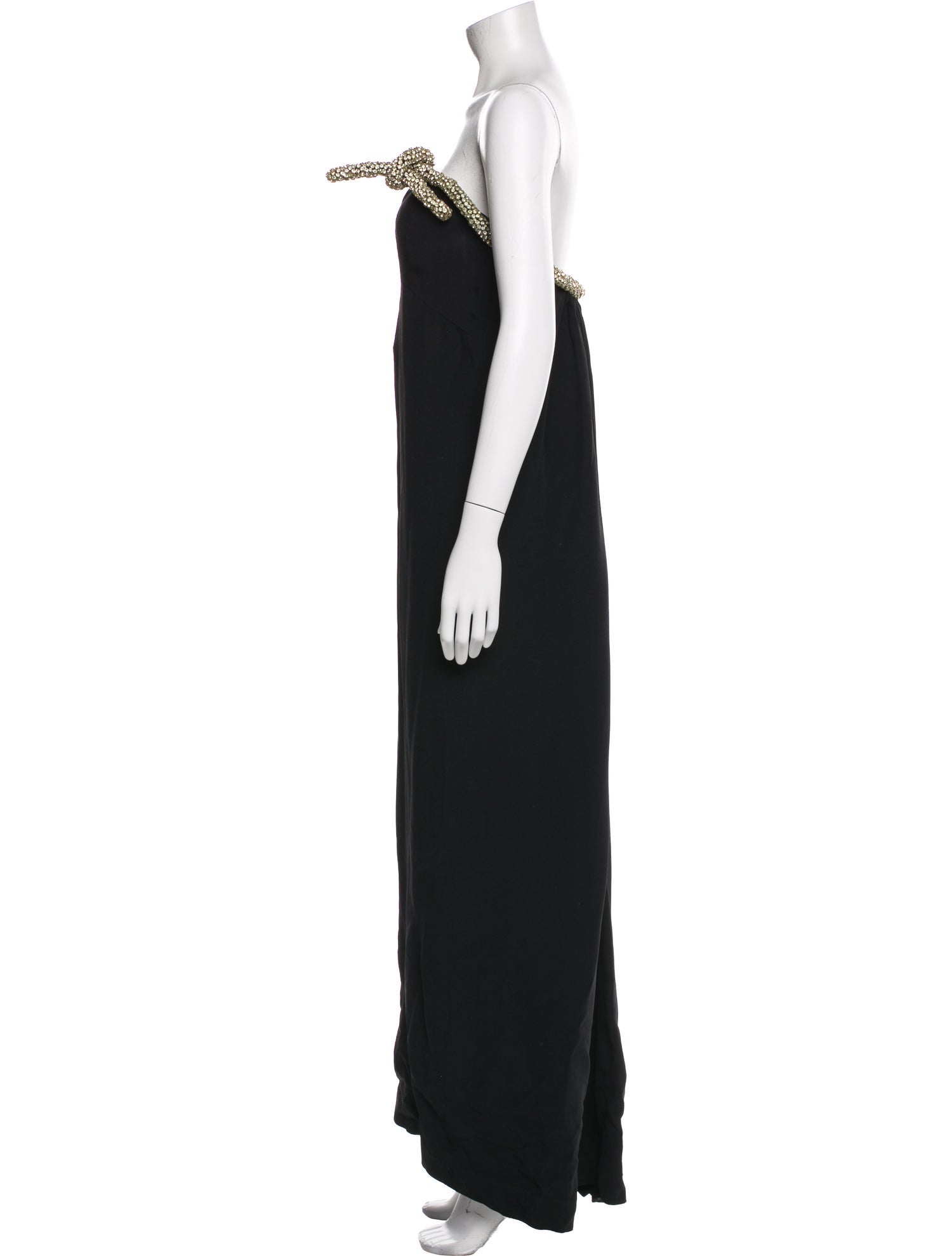 Oscar de la Renta Strapless Long Dress