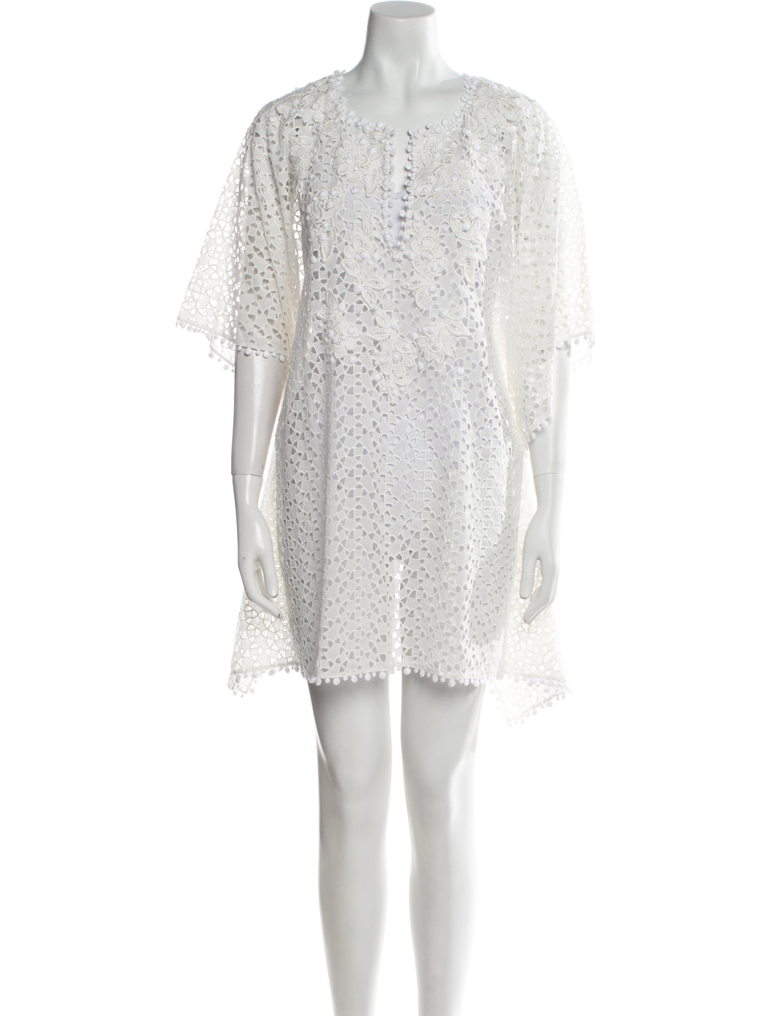 Oscar de la Renta Scoop Neck Mini Dress