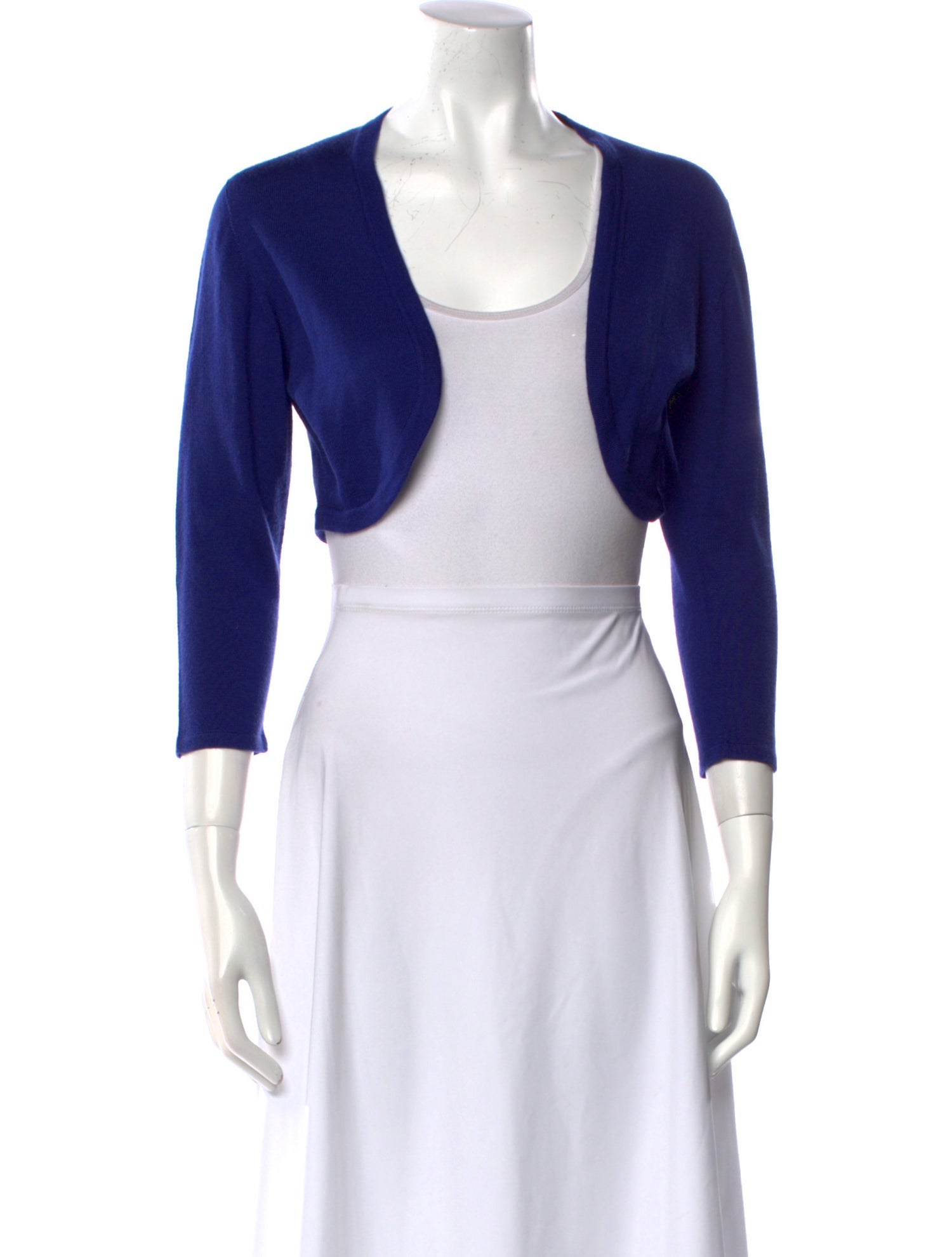 Oscar de la Renta Cashmere Open Front Sweater