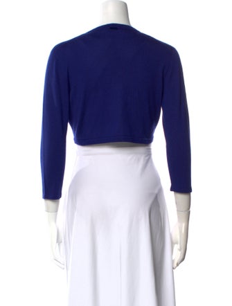 Oscar de la Renta Cashmere Open Front Sweater