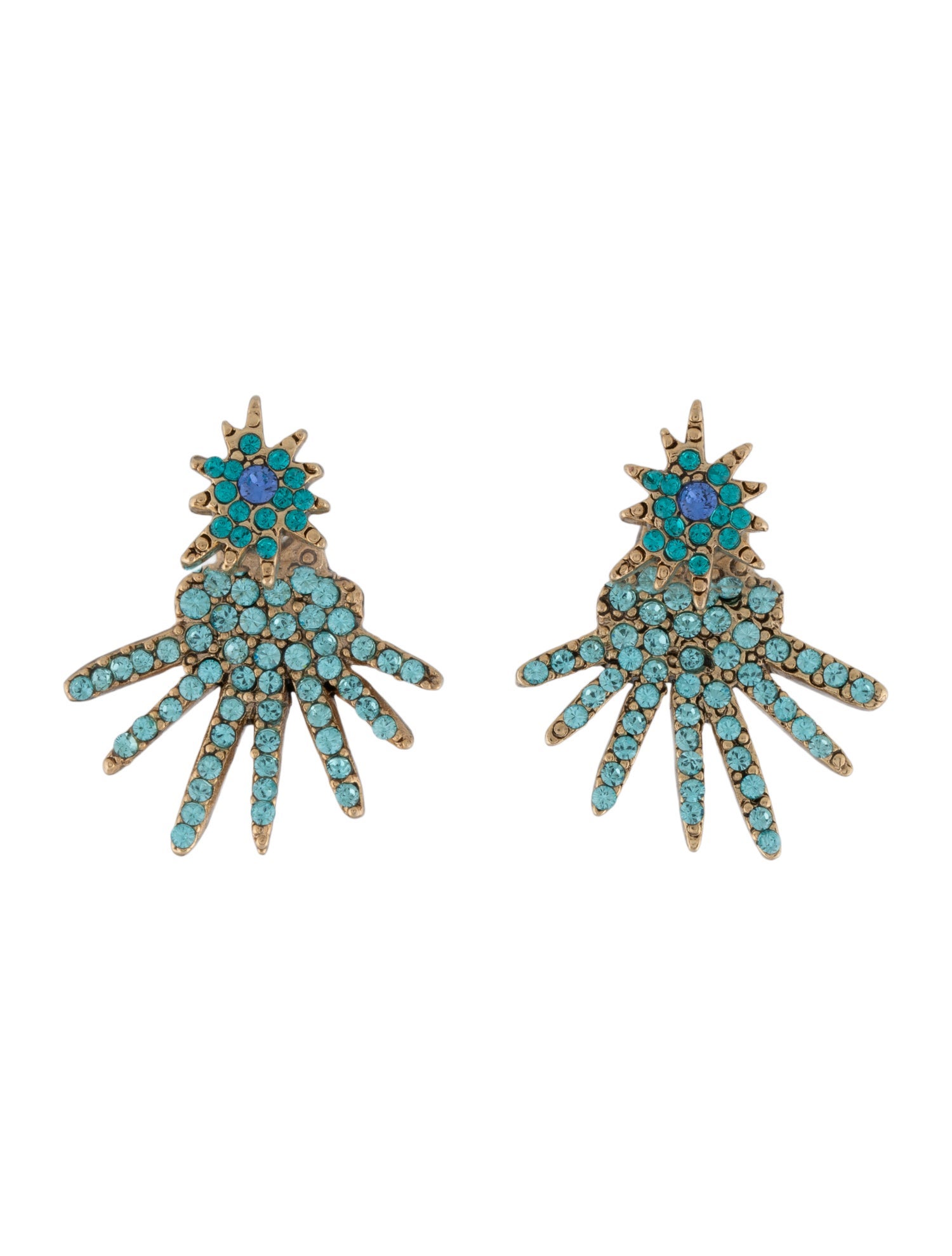 Oscar de la Renta Crystal Stud Earrings