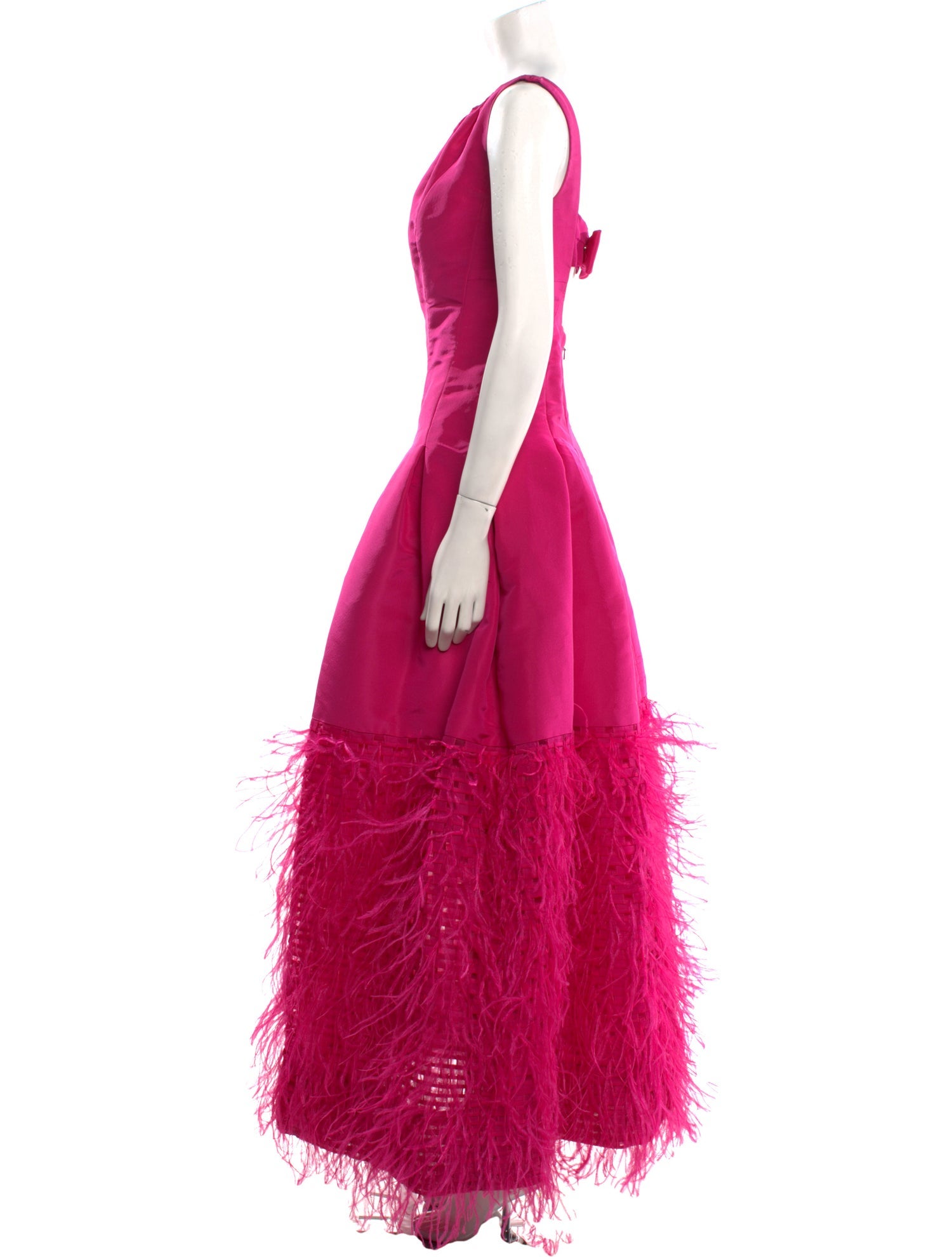 Oscar de la Renta Silk Long Dress