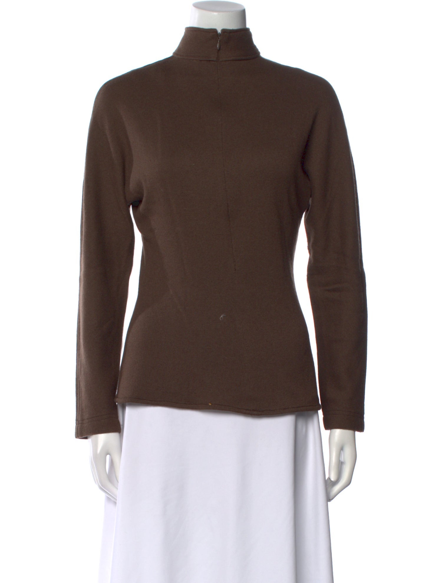 Oscar de la Renta Mock Neck Sweater