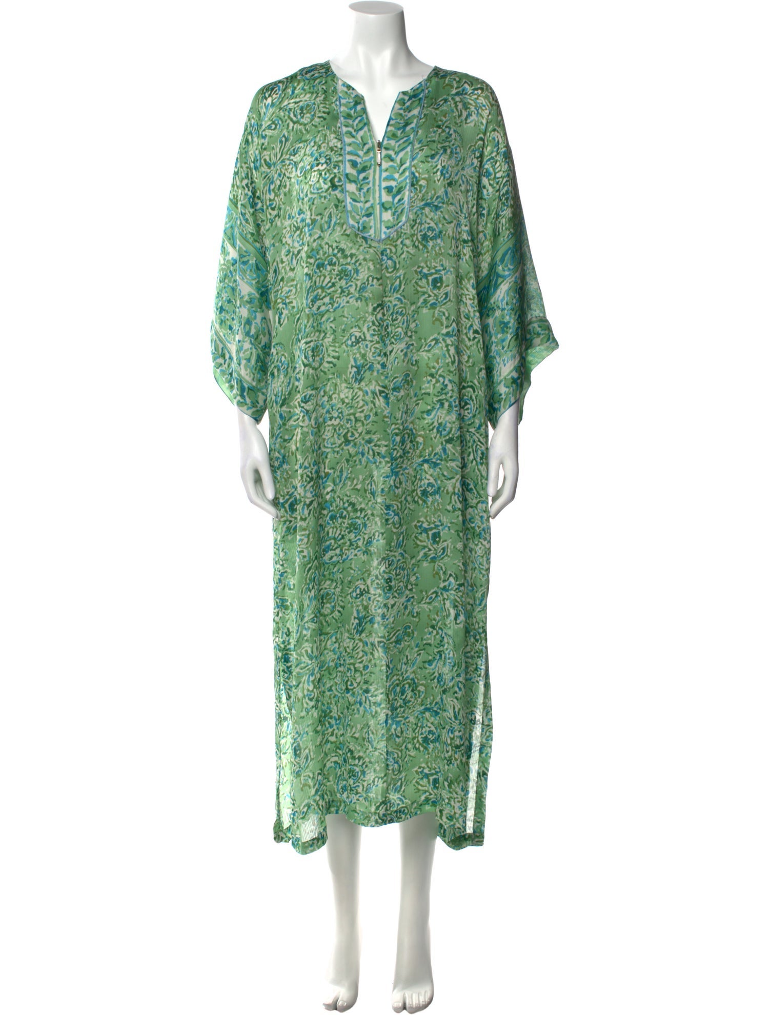 Oscar de la Renta Printed Long Dress