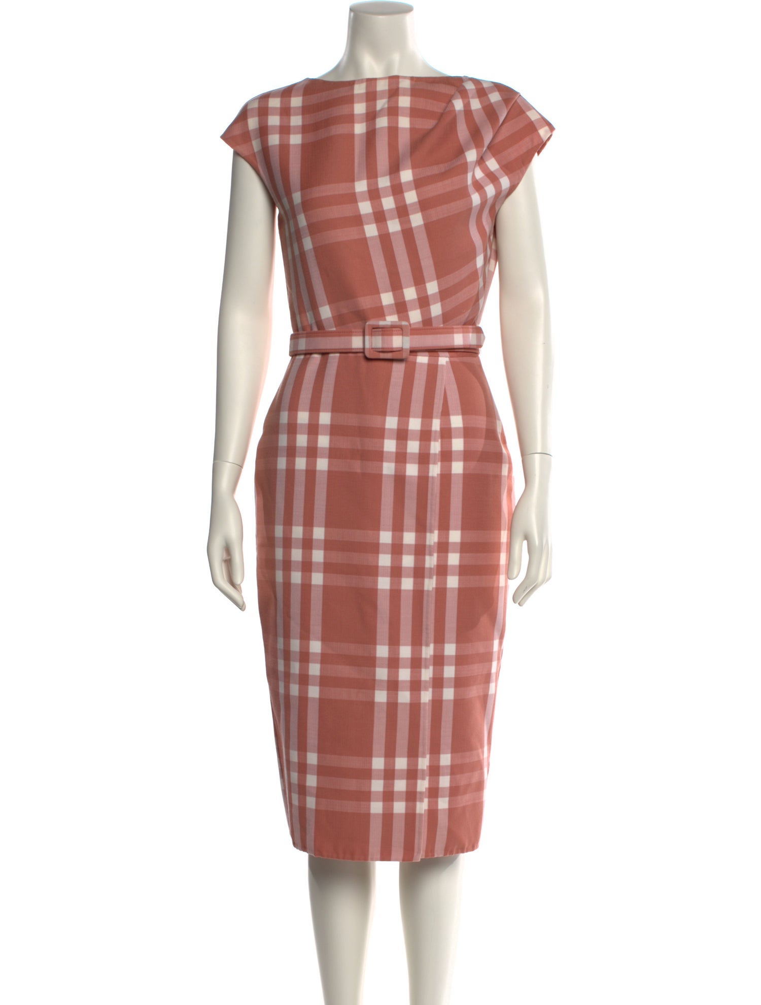 Oscar de la Renta Virgin Wool Midi Length Dress