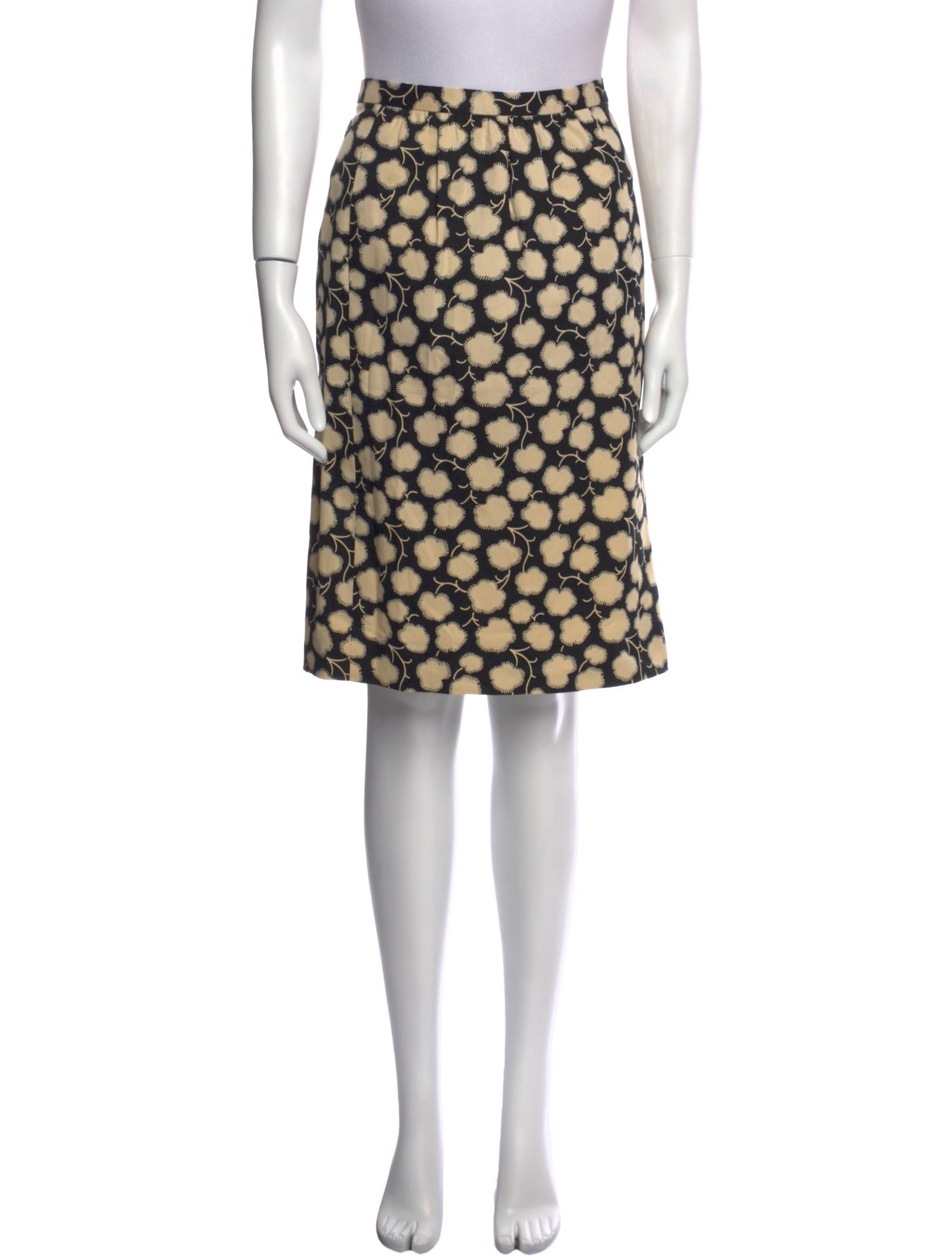 Oscar de la Renta Printed Knee-Length Skirt