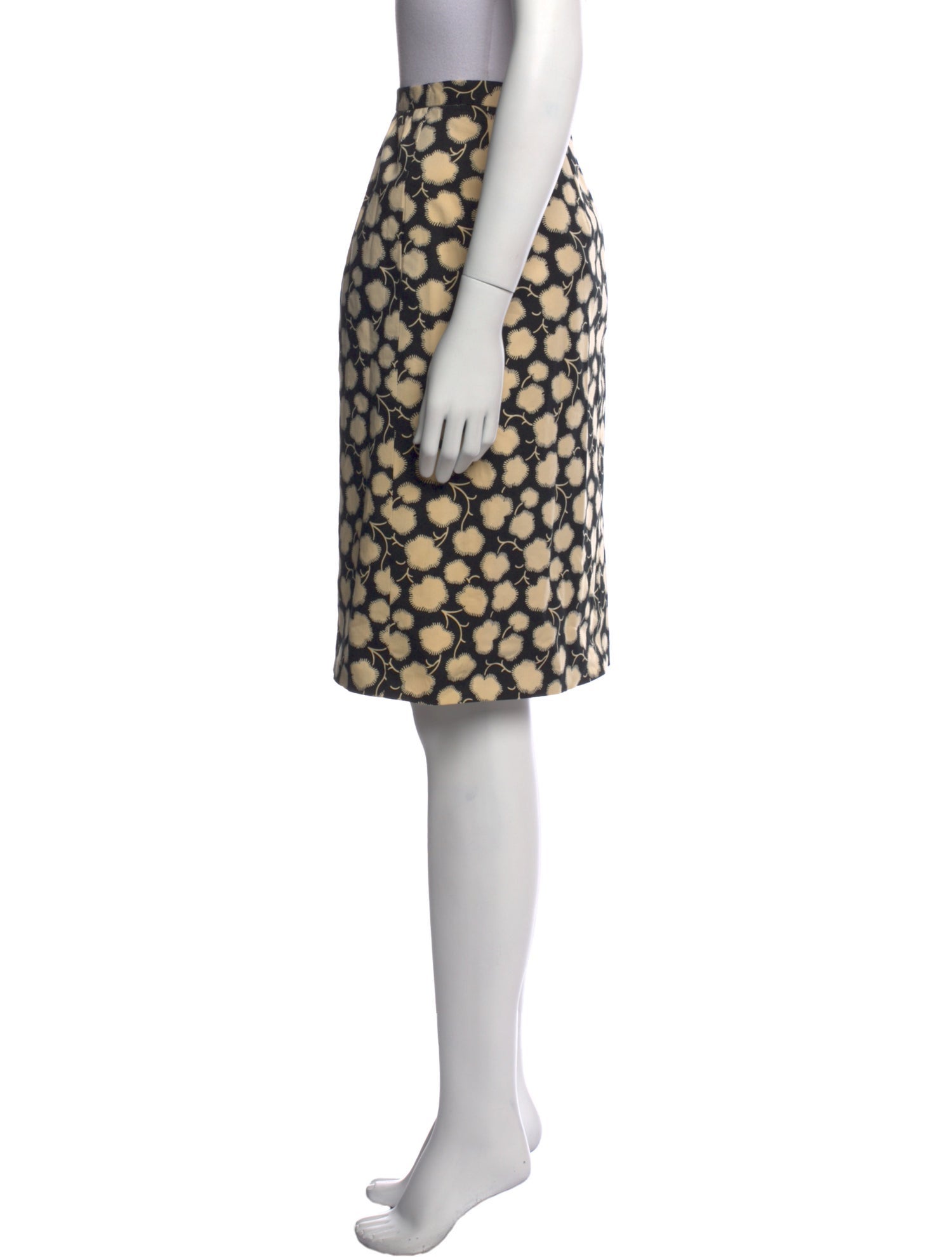 Oscar de la Renta Printed Knee-Length Skirt