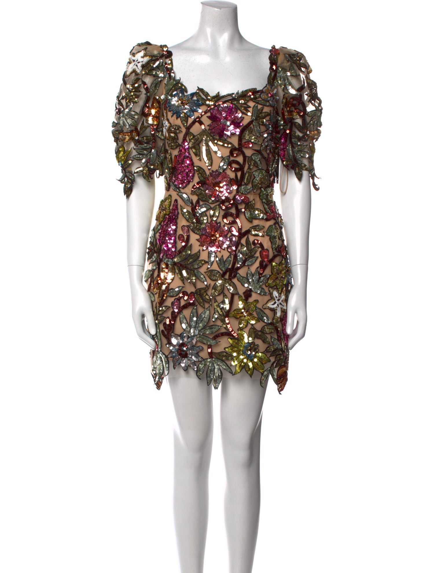 Oscar de la Renta Floral Print Mini Dress w/ Tags