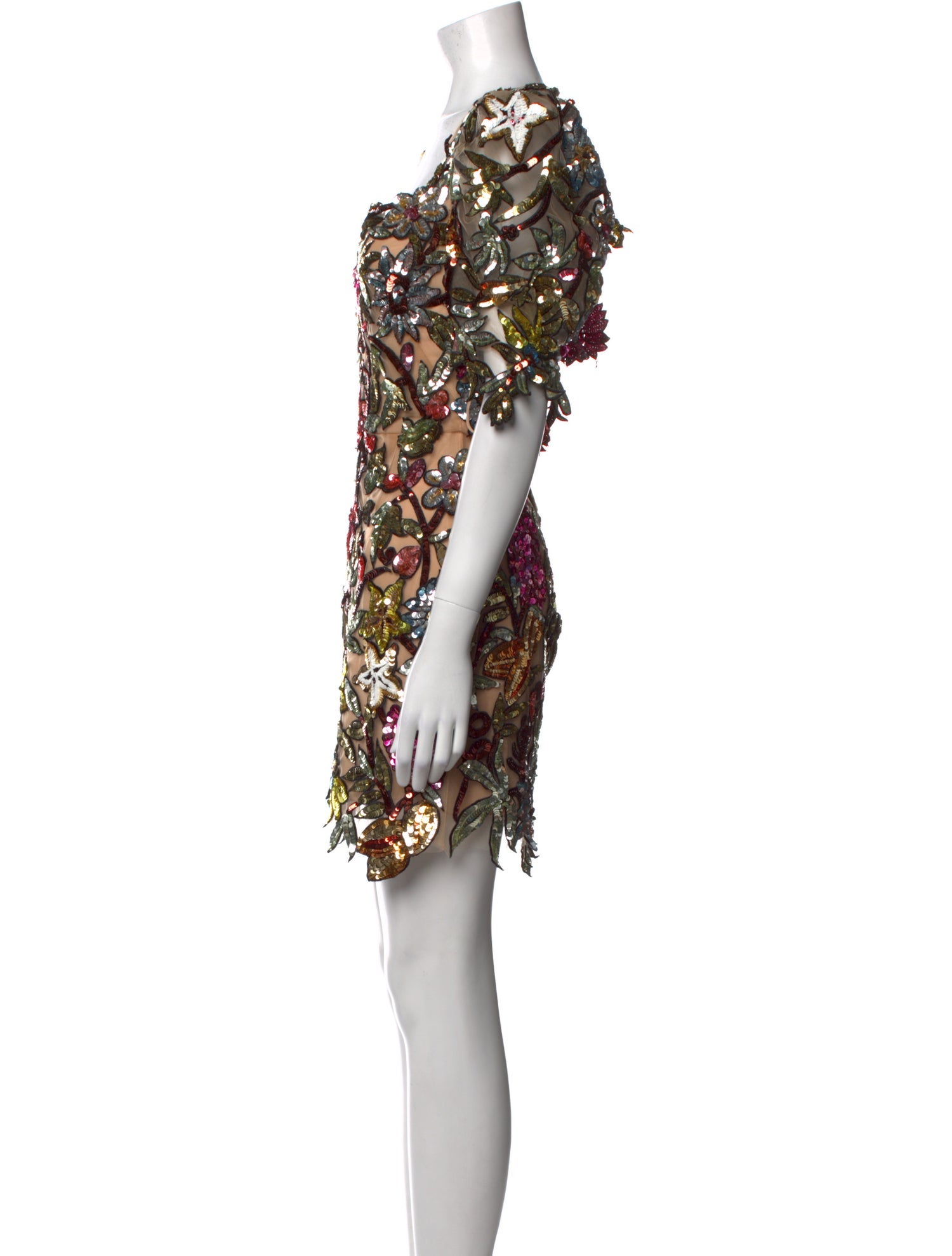 Oscar de la Renta Floral Print Mini Dress w/ Tags