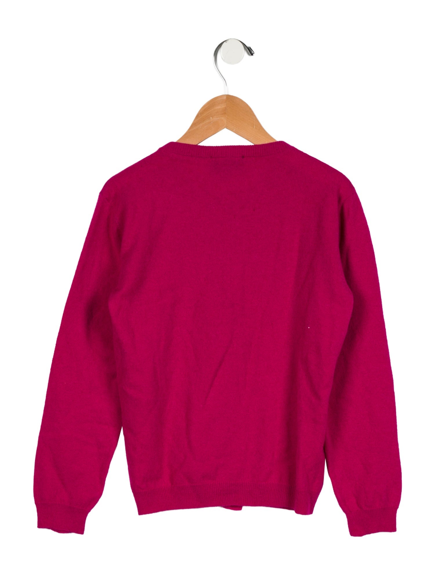 Oscar de la Renta Girls' Solid Woven Cardigan