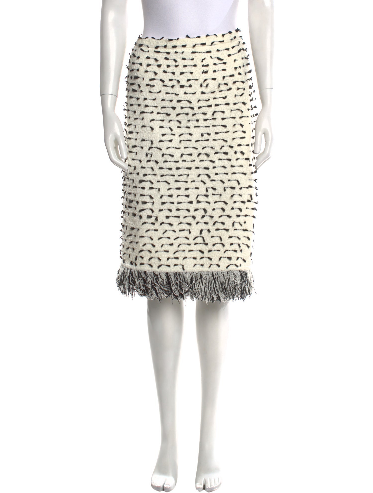 Oscar de la Renta Printed Knee-Length Skirt