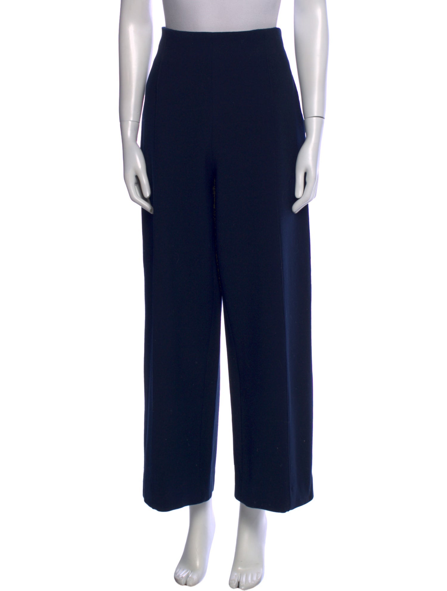 Oscar de la Renta Virgin Wool Wide Leg Pants