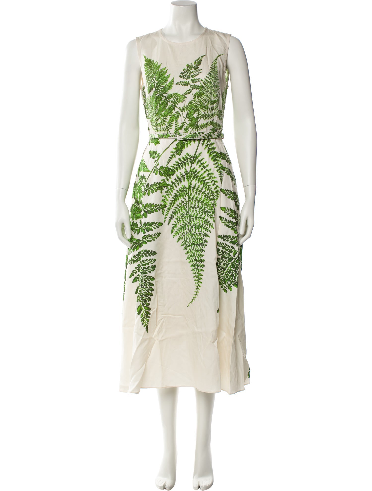 Oscar de la Renta Printed Long Dress