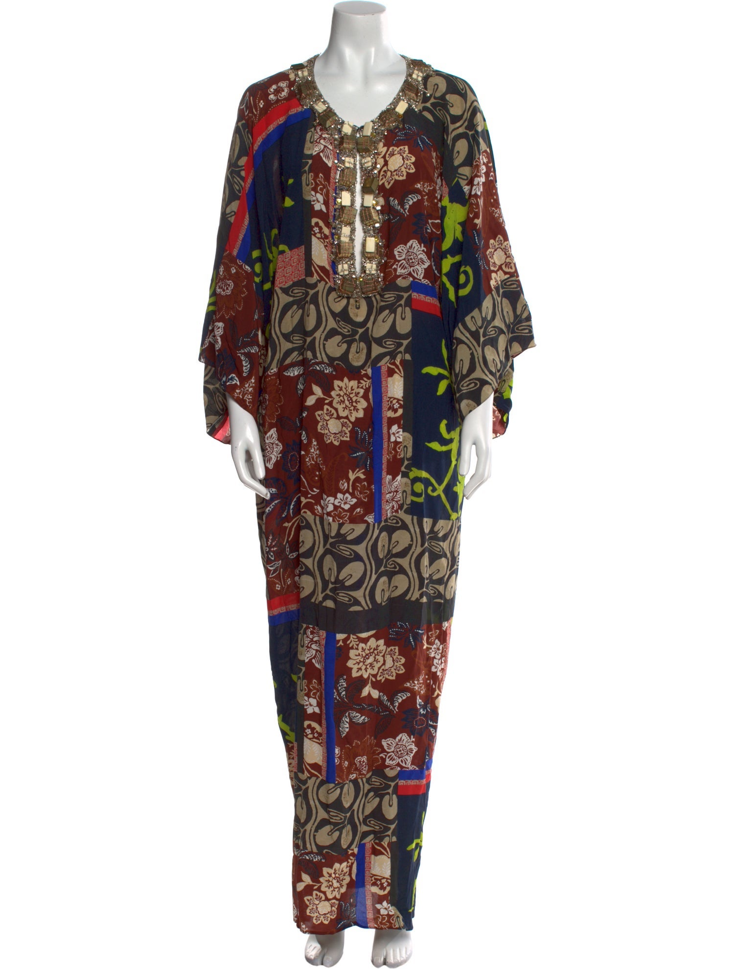 Oscar de la Renta Silk Long Dress