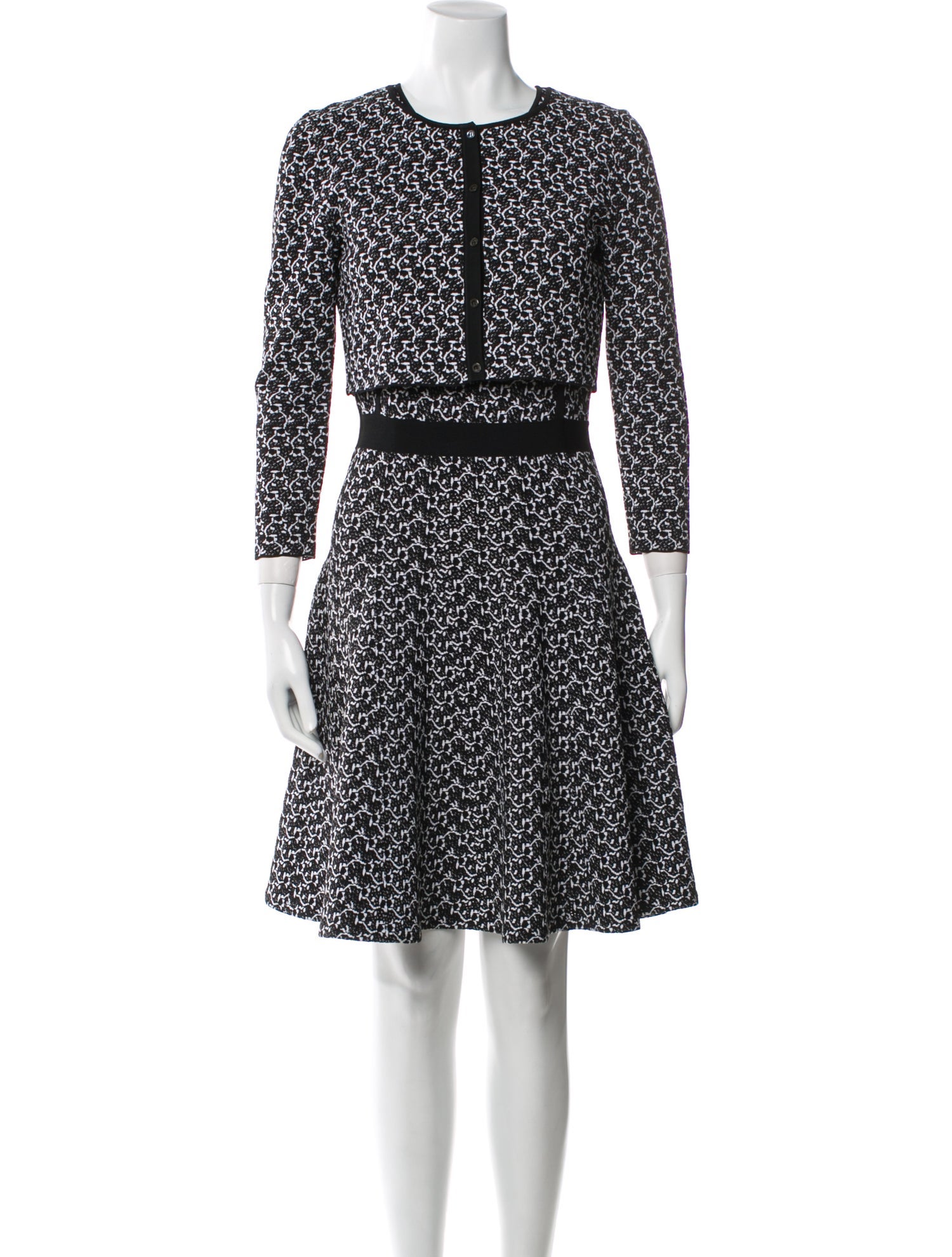 Oscar de la Renta 2016 Printed Dress Set