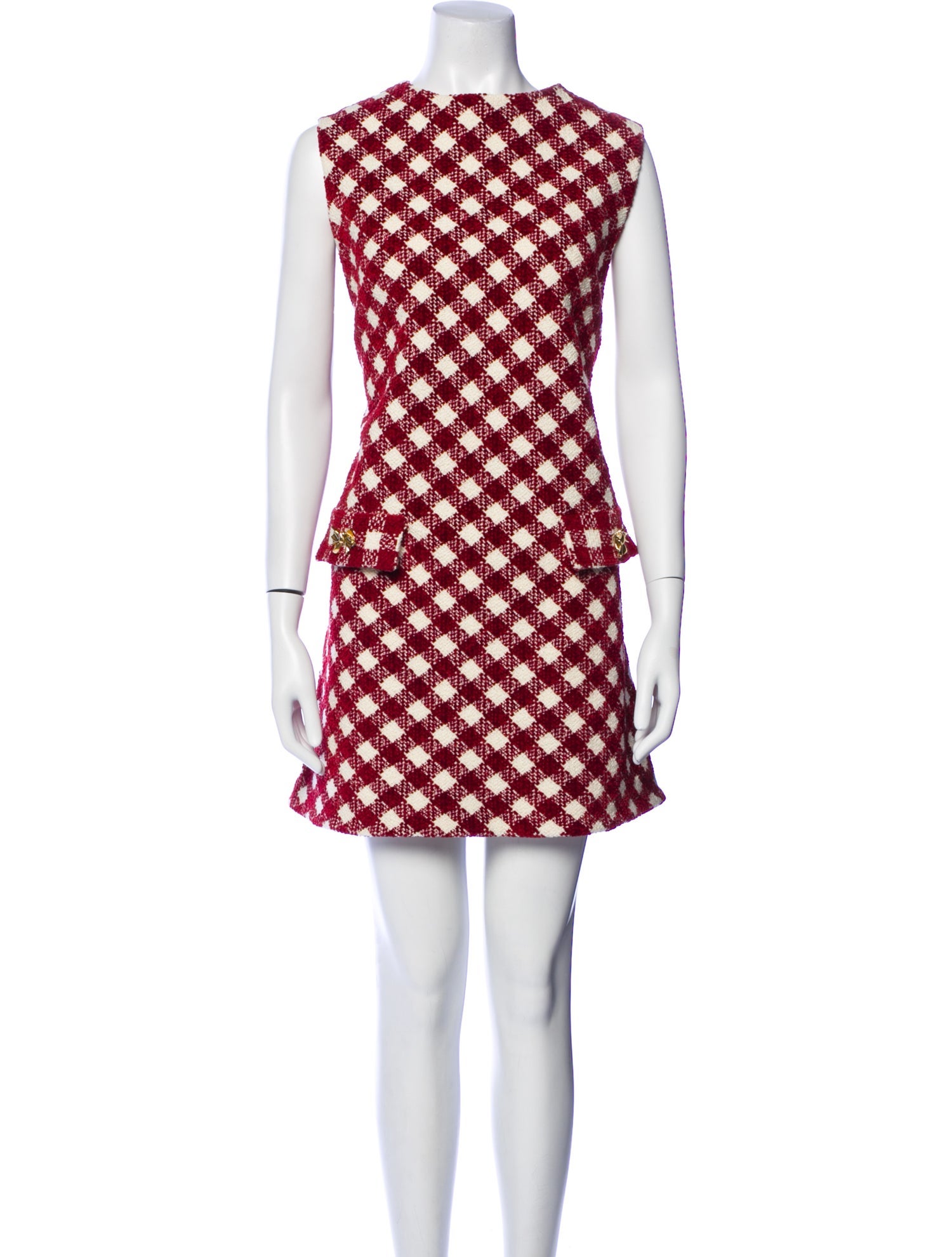Oscar de la Renta Virgin Wool Mini Dress