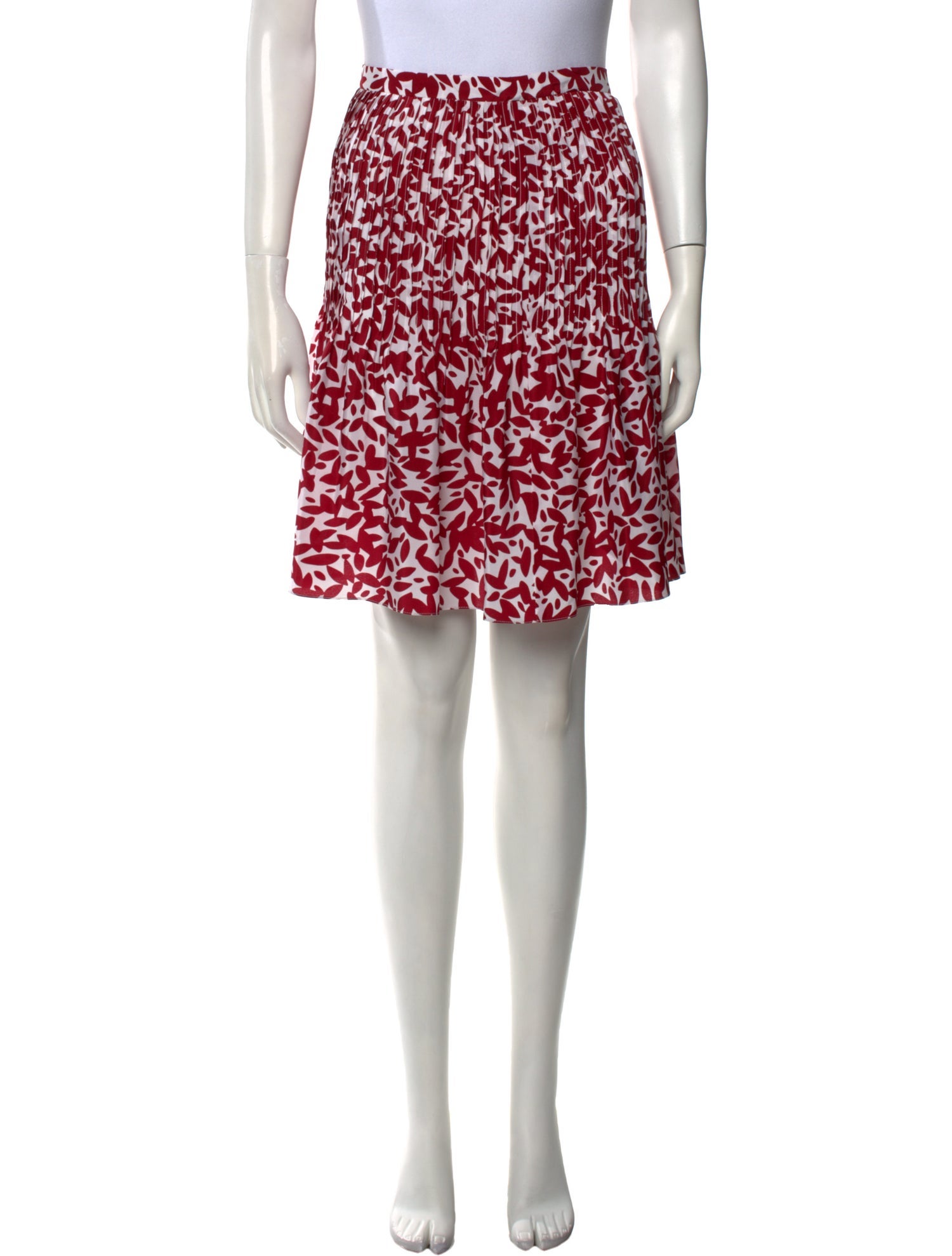 Oscar de la Renta Silk Knee-Length Skirt