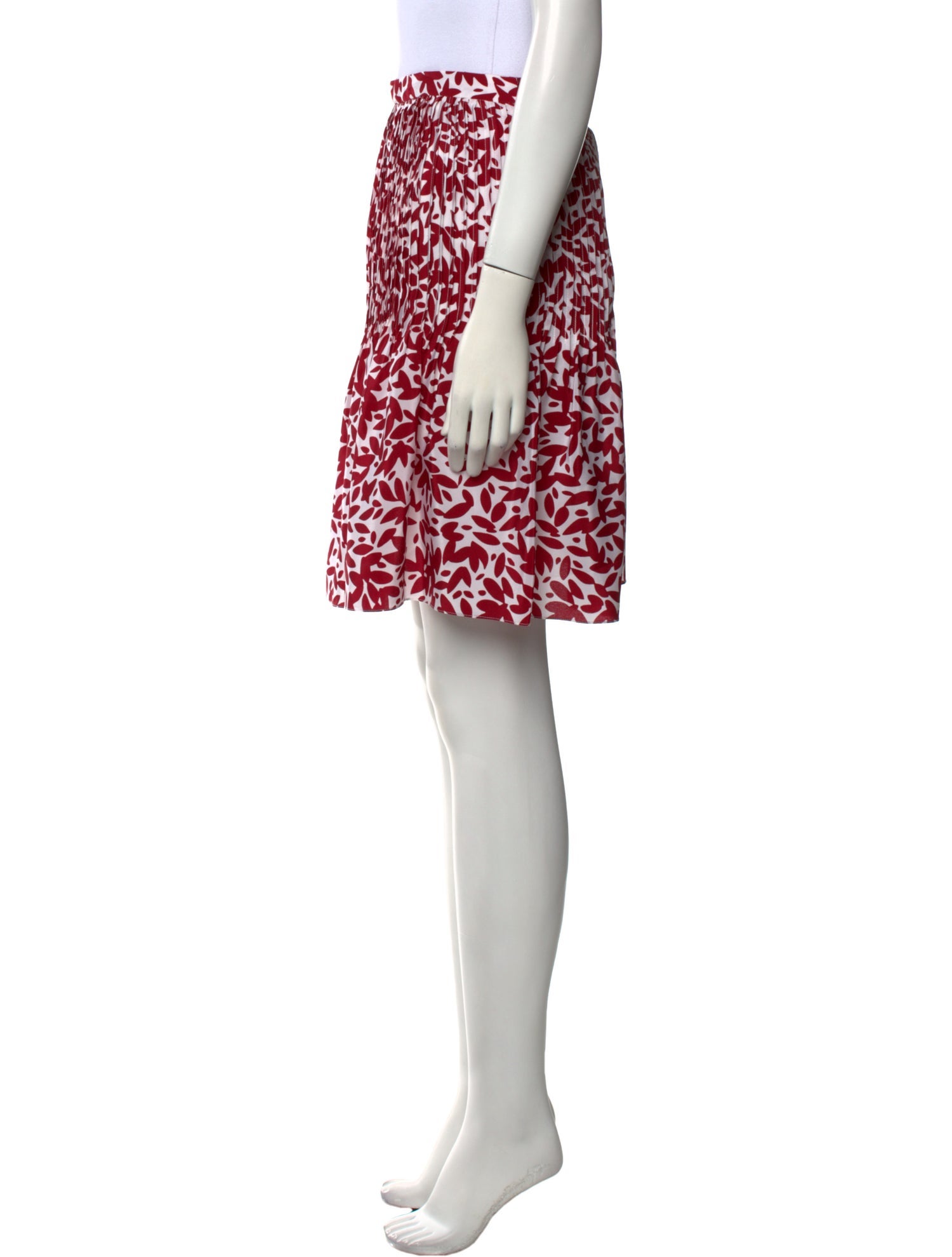 Oscar de la Renta Silk Knee-Length Skirt