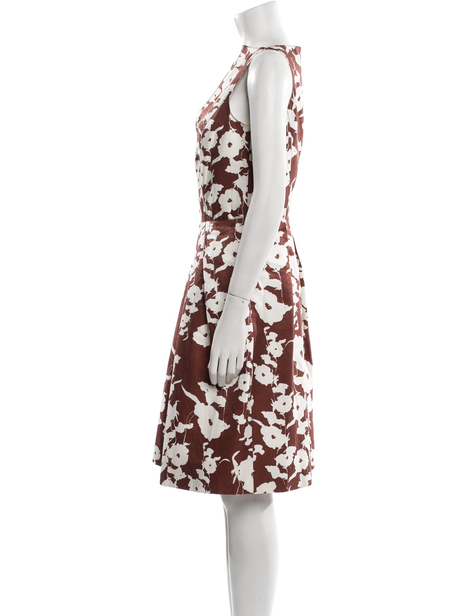 Oscar de la Renta Floral Print Mini Dress