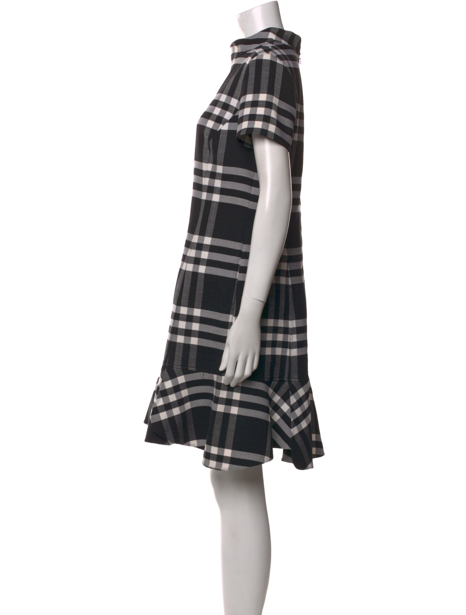Oscar de la Renta Virgin Wool Knee-Length Dress